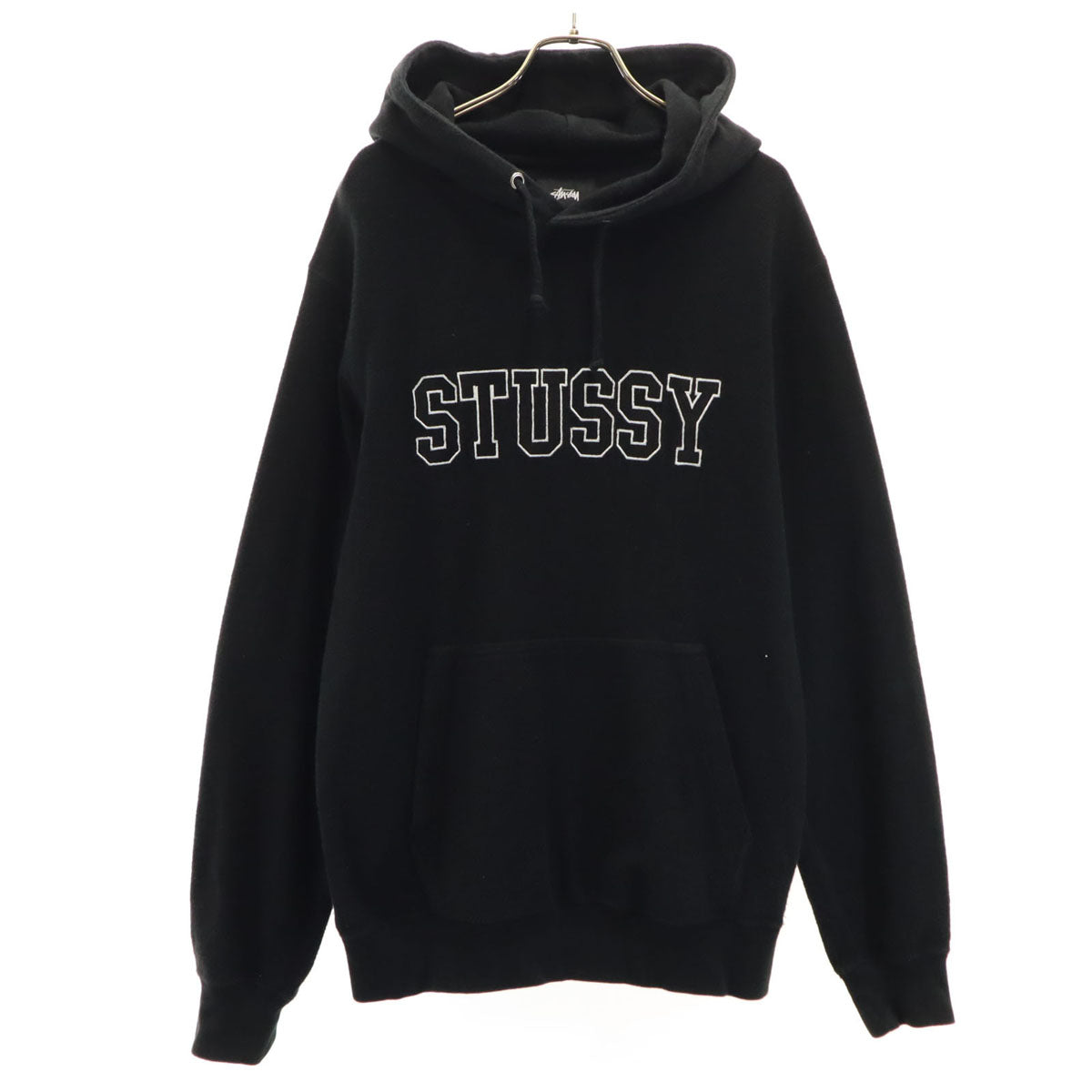 STUSSY ステューシー 長袖 スウェットパーカー M ブラック メンズ