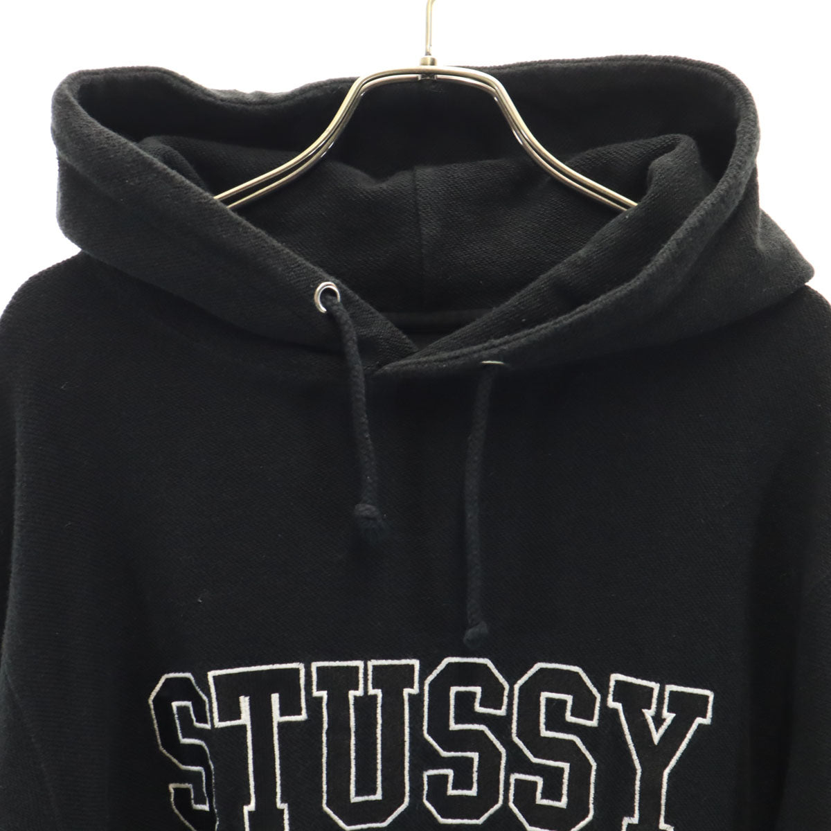 STUSSY ステューシー 長袖 スウェットパーカー M ブラック メンズ