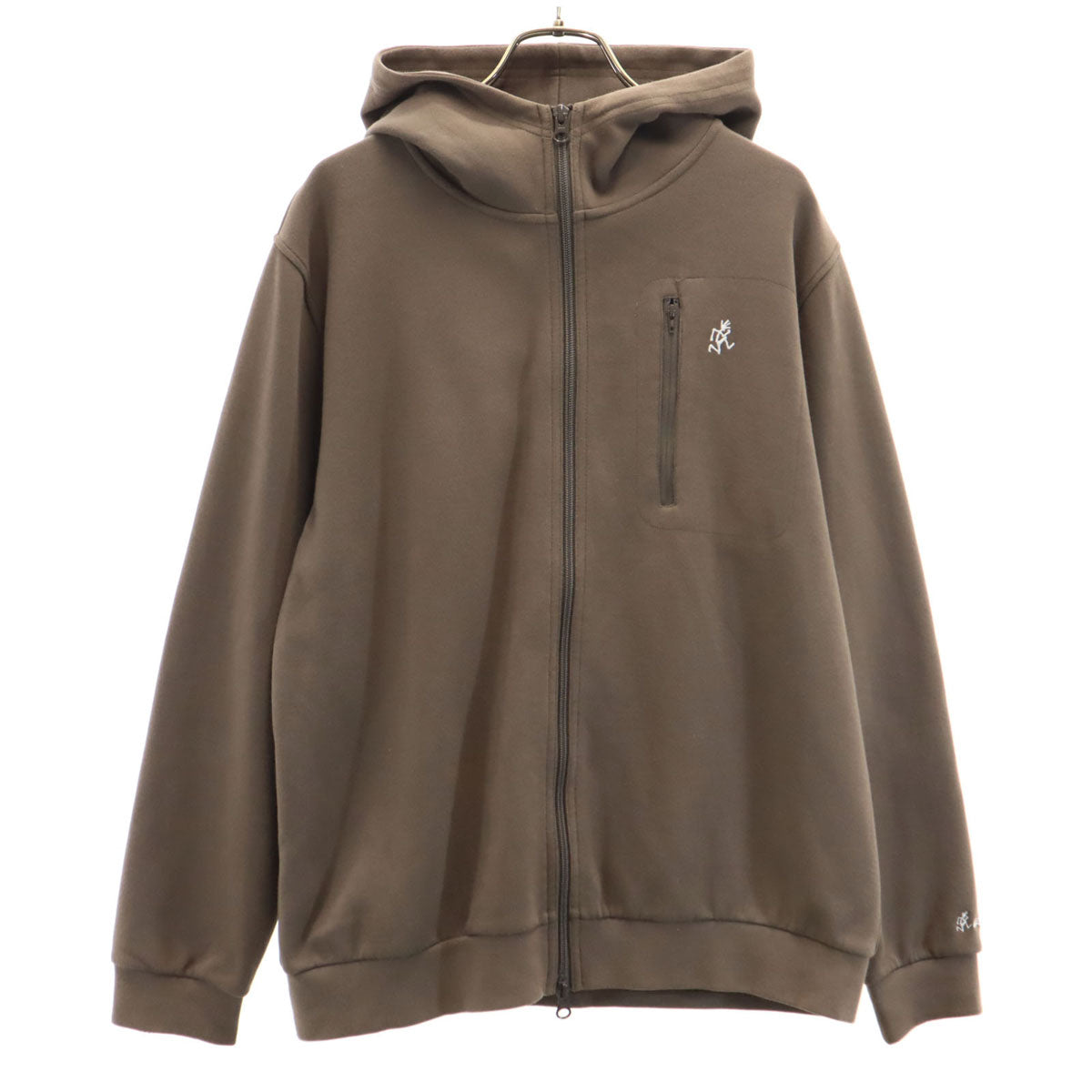 Gramicci グラミチ 長袖 ジップパーカー S ブラウン メンズ