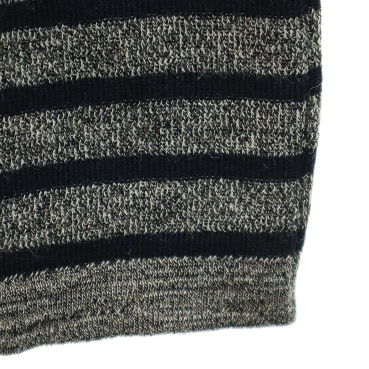 S.N.S. HERNING エスエヌエス ハーニング ボーダー柄 長袖 セーター S グレー メンズ