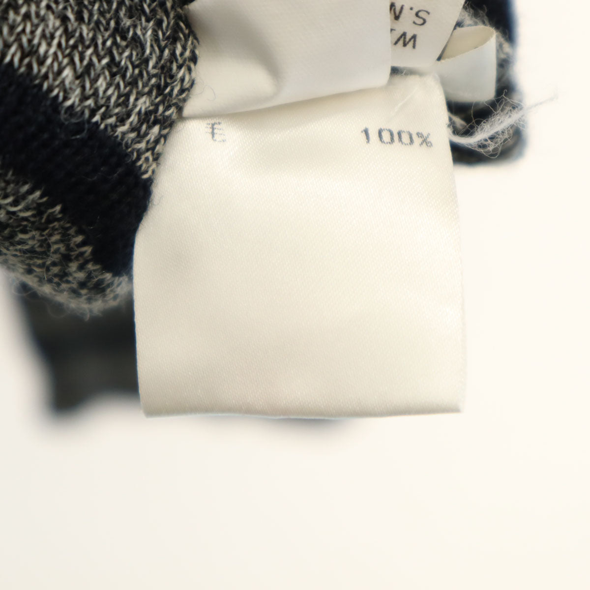 S.N.S. HERNING エスエヌエス ハーニング ボーダー柄 長袖 セーター S グレー メンズ