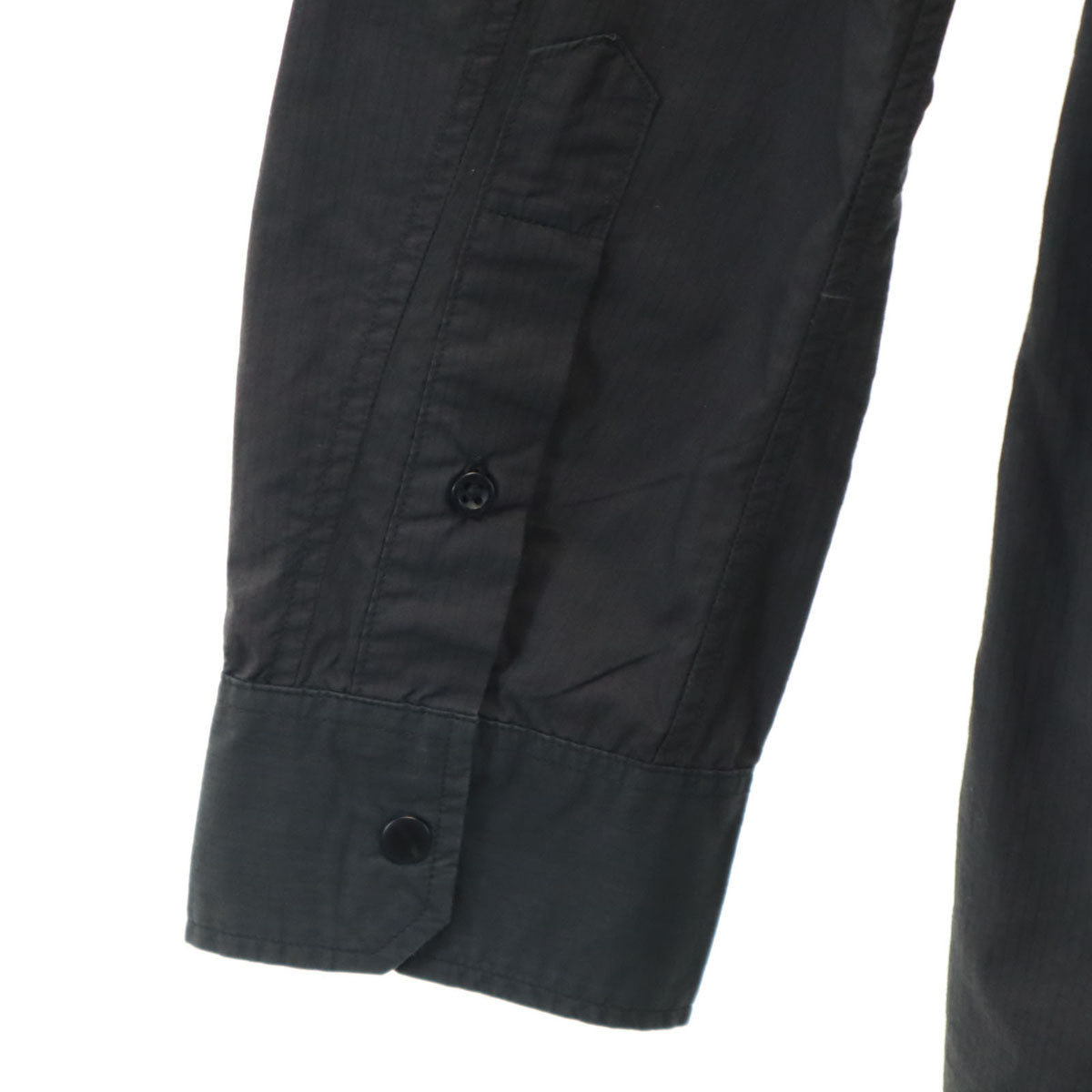 nonnative ノンネイティブ 日本製 長袖 フーデット シャツ 1 黒 メンズ