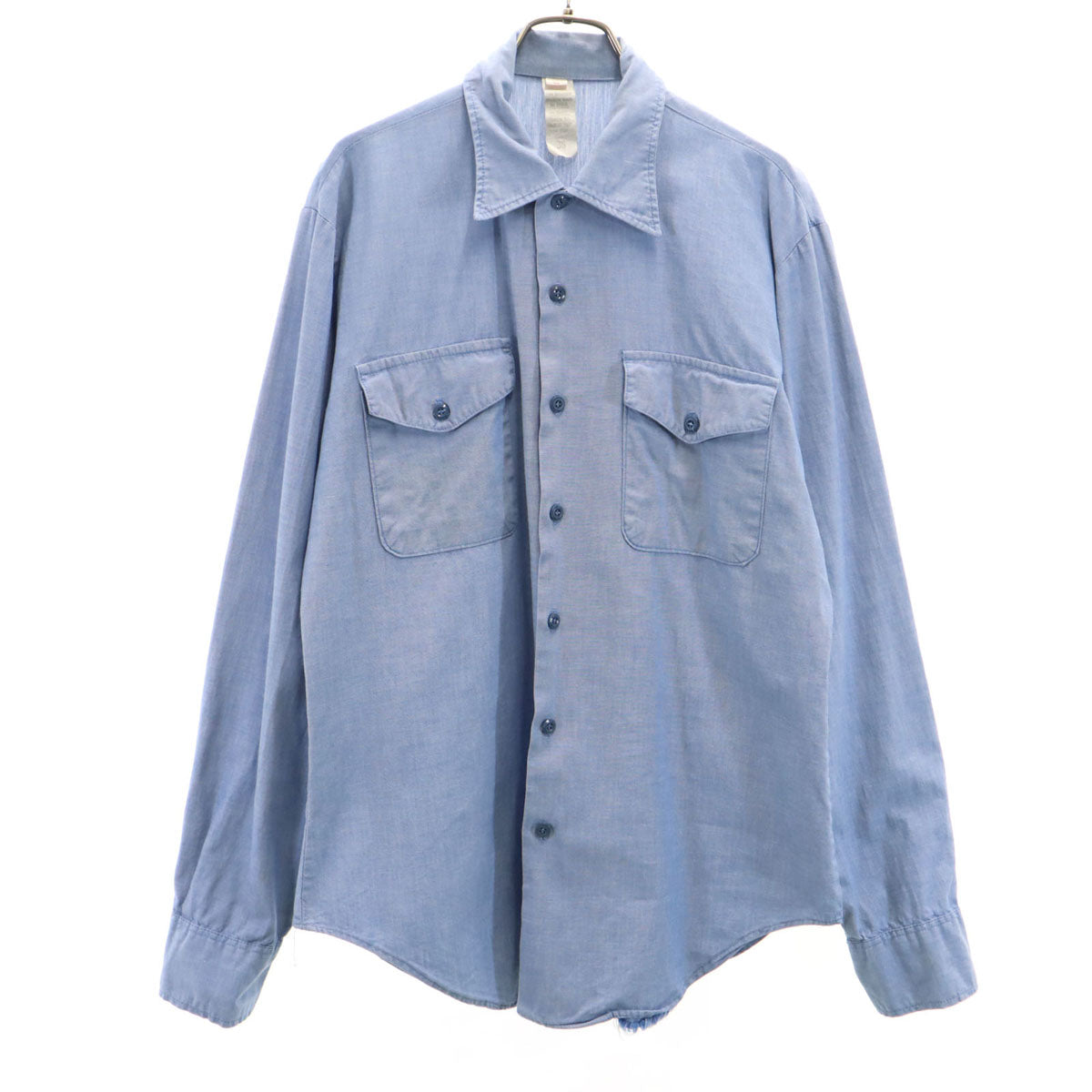 SEAFARER シーファー USA製 長袖 シャツ M 水色系 メンズ