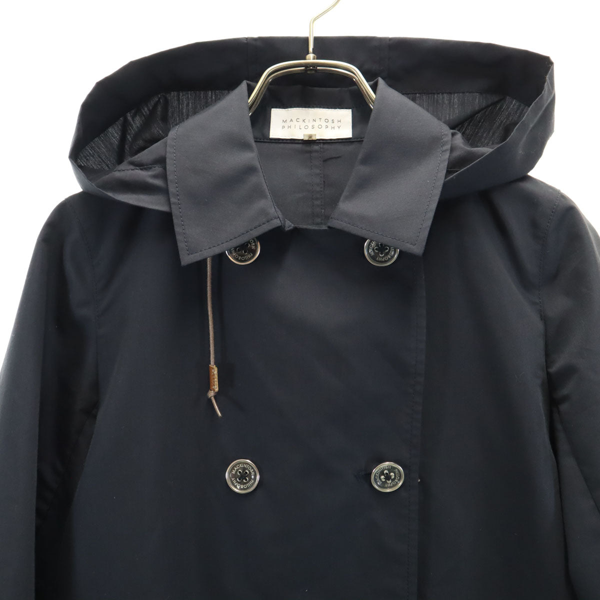 MACKINTOSH PHILOSOPHY マッキントッシュフィロソフィー フーデット ジャケット 34 ネイビー レディース