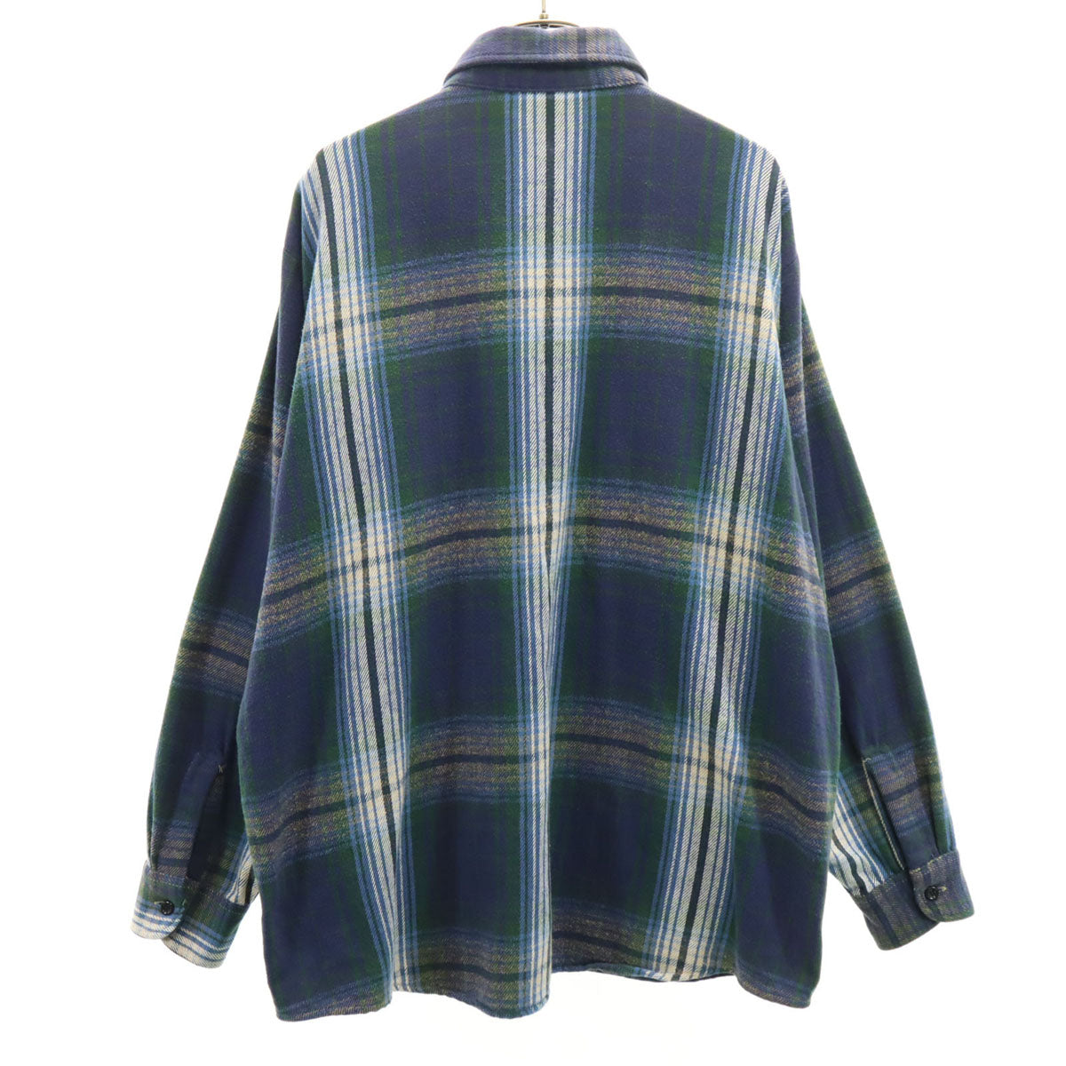 OSHKOSH オシュコシュ チェック柄 長袖 ネルシャツ ネイビー系 メンズ