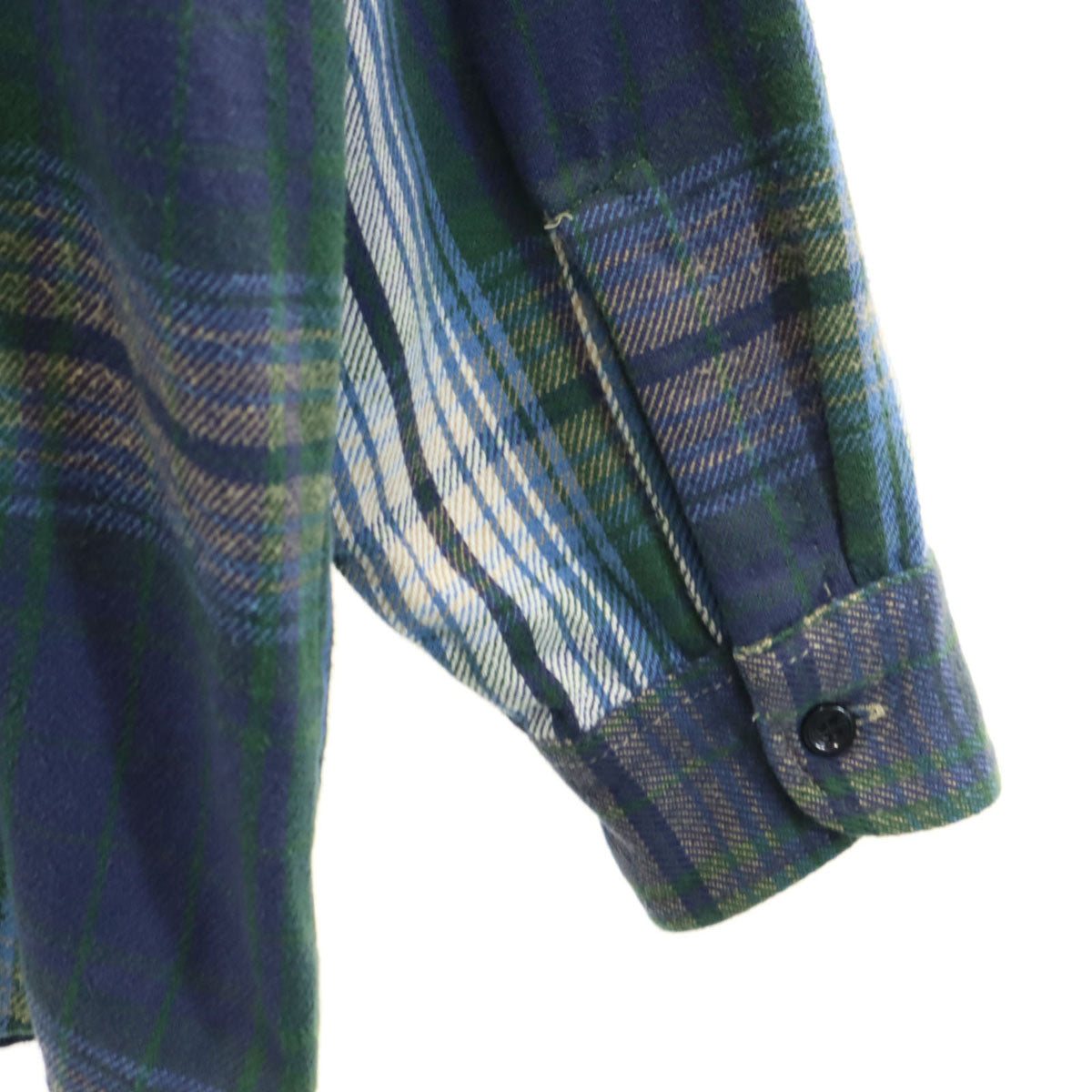 OSHKOSH オシュコシュ チェック柄 長袖 ネルシャツ ネイビー系 メンズ