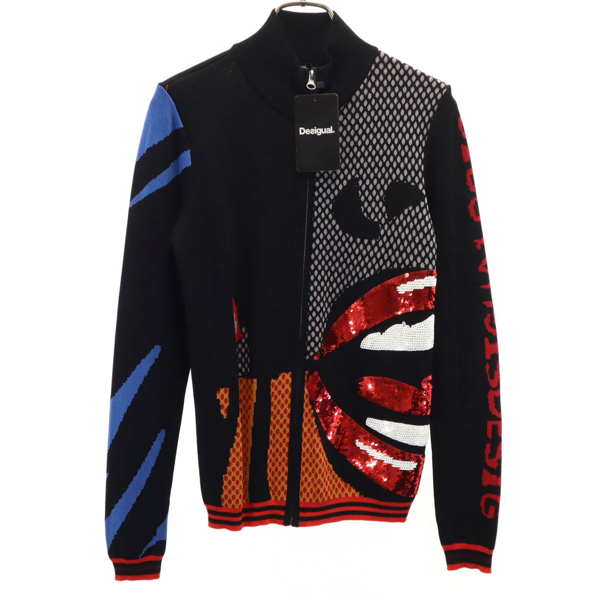 未使用 Desigual デジグアル ニットジャケット S ブラック レディース