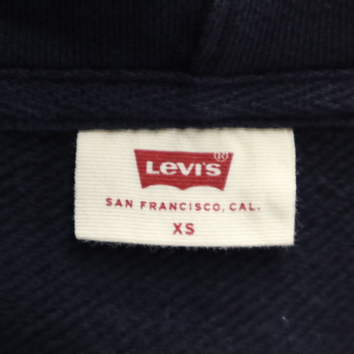 Levi's リーバイス 長袖 スウェットパーカー XS ネイビー メンズ