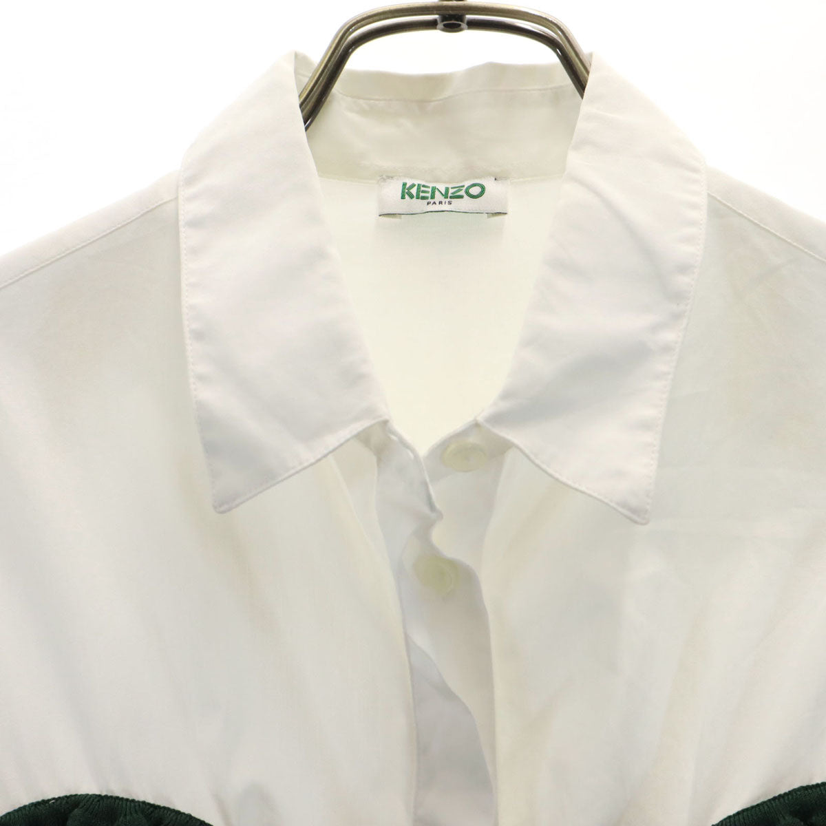 KENZO ケンゾー 長袖 レイヤード シャツ ホワイト レディース