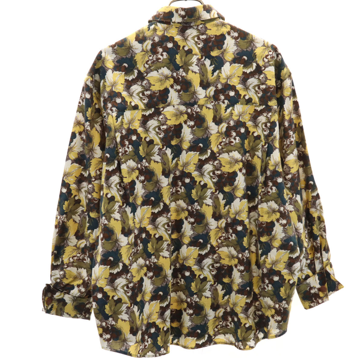 Christian Dior SPORTS クリスチャンディオールスポーツ 90s オールド ブドウ柄 長袖 シャツ M ブラウン系 フルーツ レディース