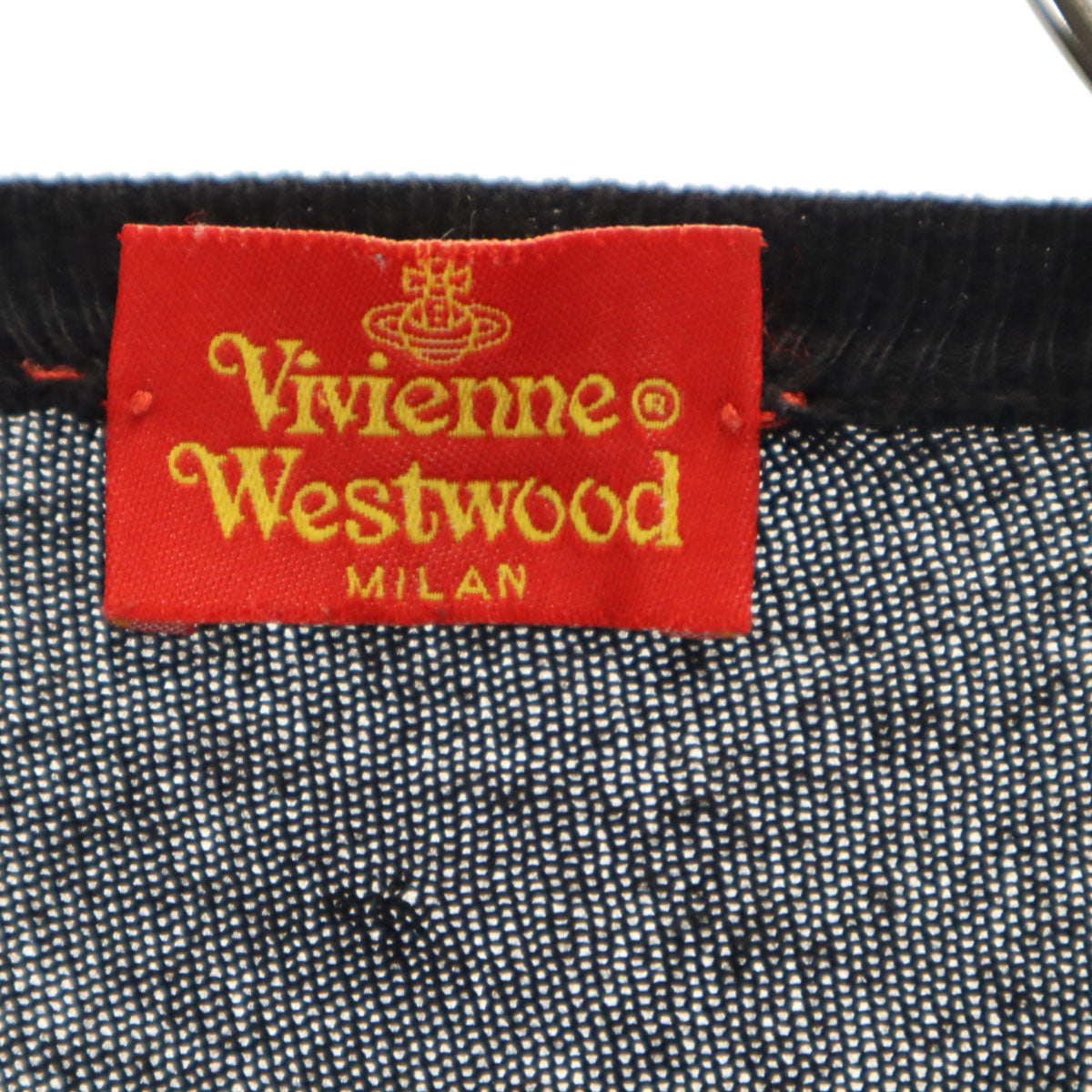 Vivienne Westwood ヴィヴィアンウエストウッド イタリア製 長袖 ニットカーディガン M ブラック レディース