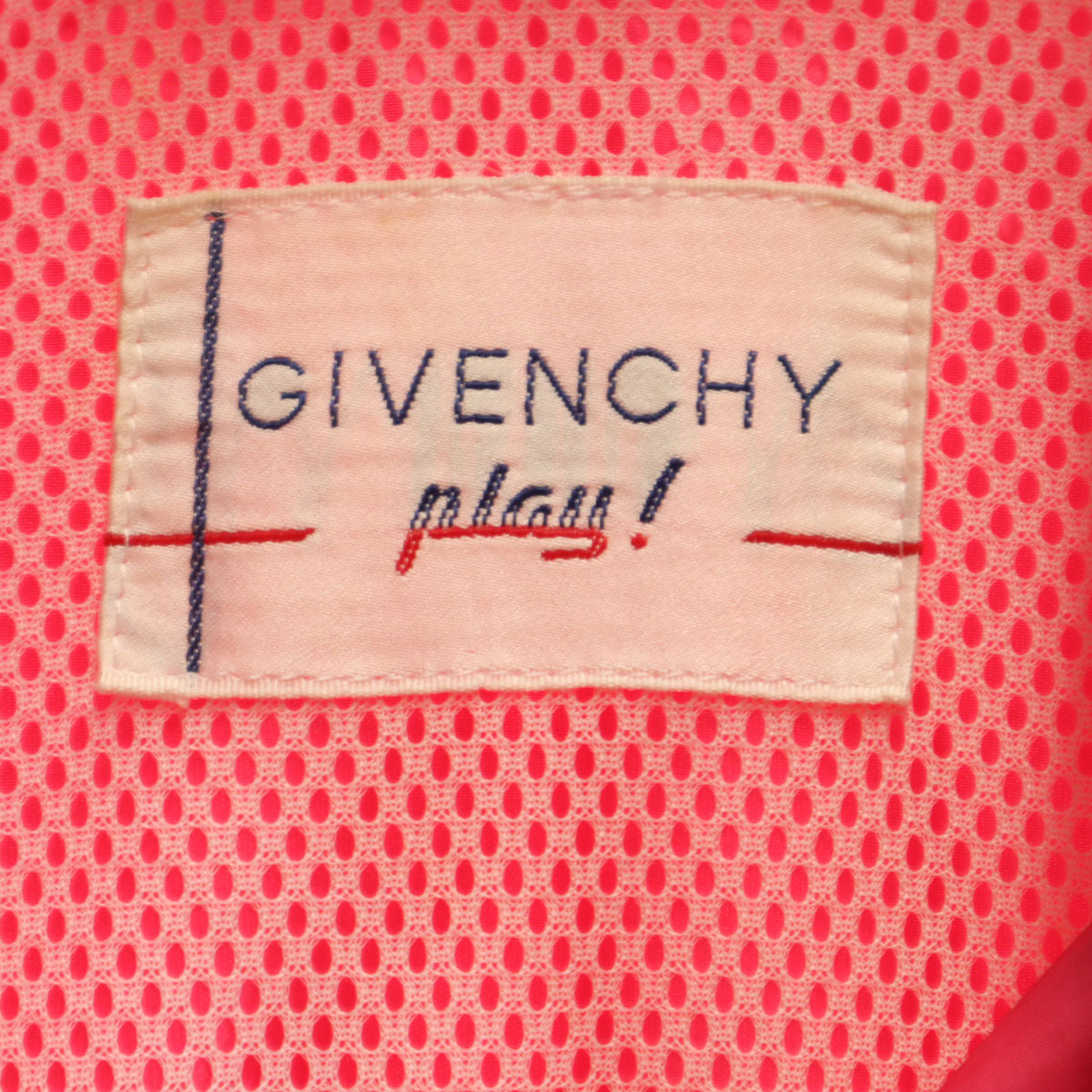 GIVENCHY PLAY ジバンシィプレイ 90s オールド ウインドブレーカー M ピンク ジャケット ブルゾン レディース