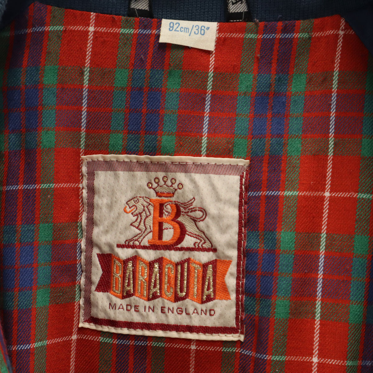 BARACUTA バラクータ 90s イングランド製 オールド G9 ハリントン ジャケット 36 ネイビー スイングトップ メンズ