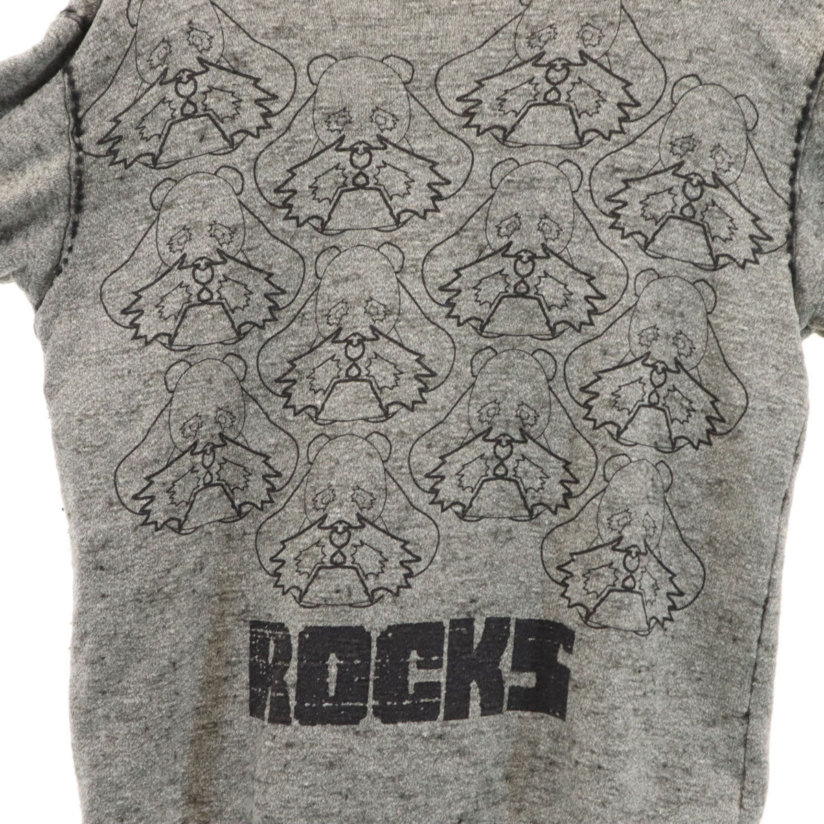 OZONE ROCKS オゾンロックス 日本製 バックプリント 長袖 スウェット トレーナー M グレー アニマル レディース