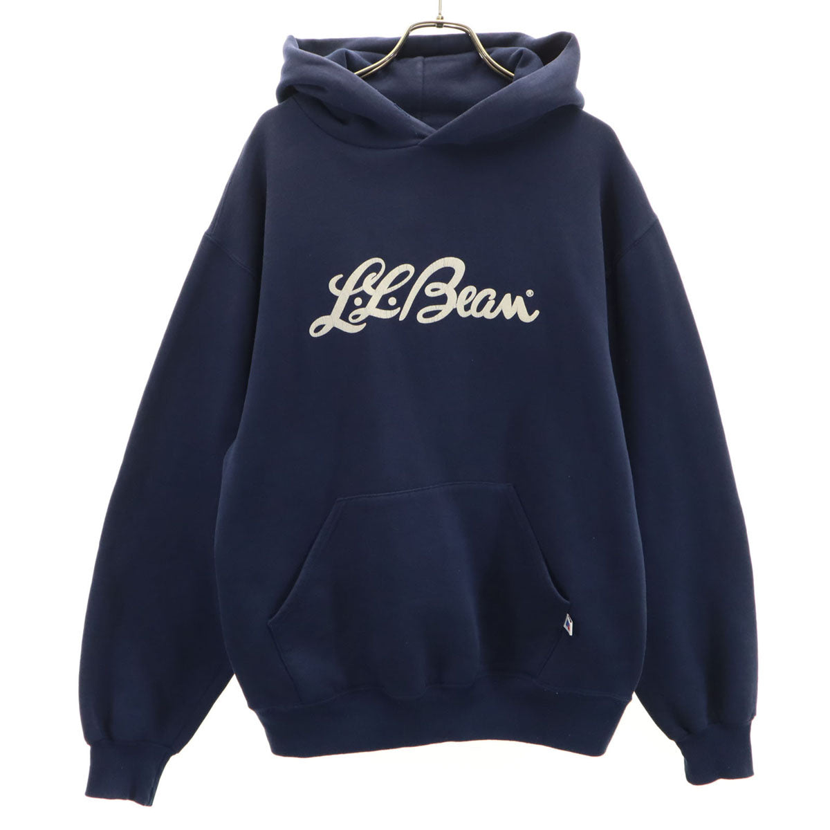 RUSSELL ATHLETIC ラッセルアスレチック 90s USA製 オールド コラボ エルエルビーン 長袖 スウェットパーカー M ネイビー L.L.BEAN メンズ