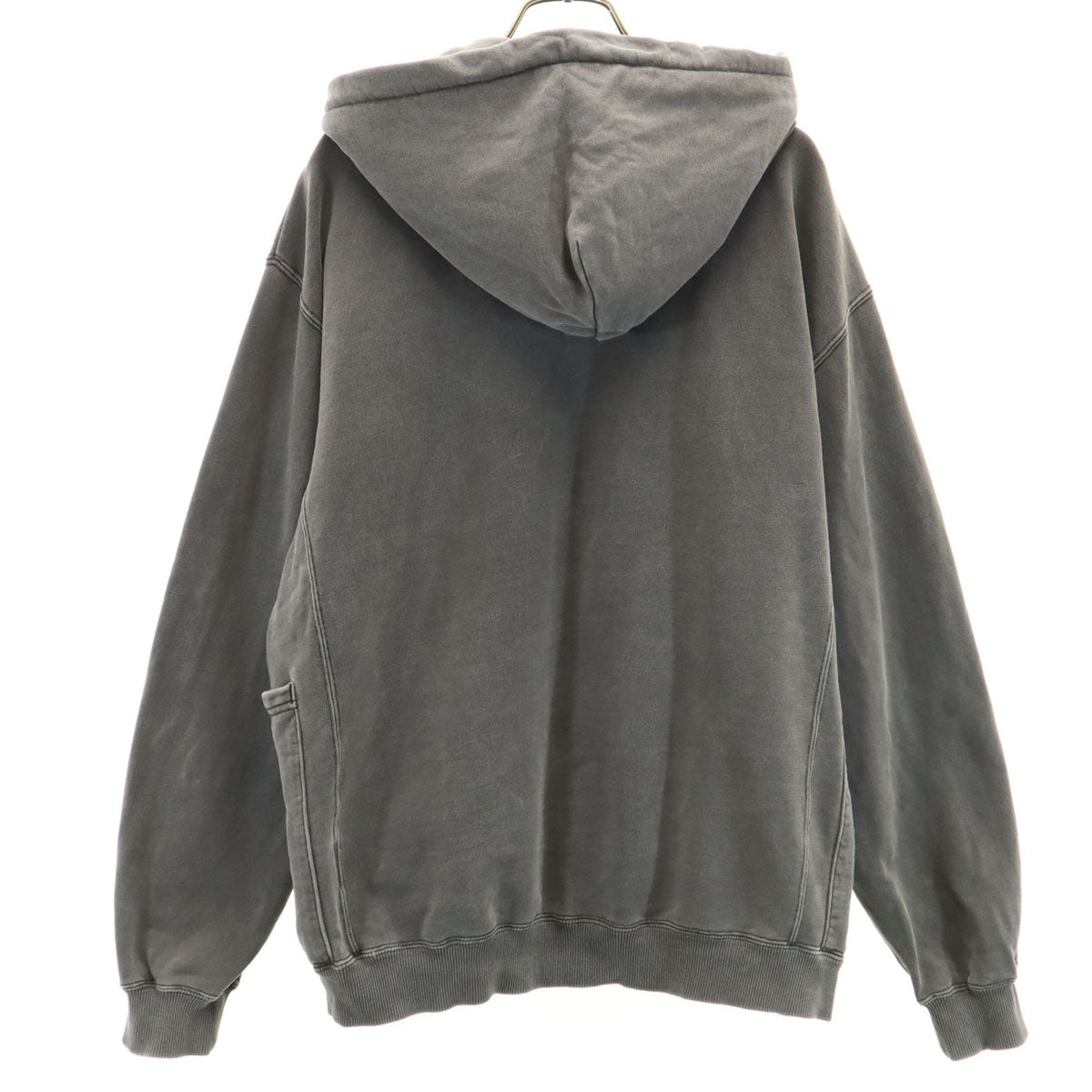 XLARGE エクストララージ 長袖 ピグメントダイ スウェット ジップパーカー M グレー メンズ