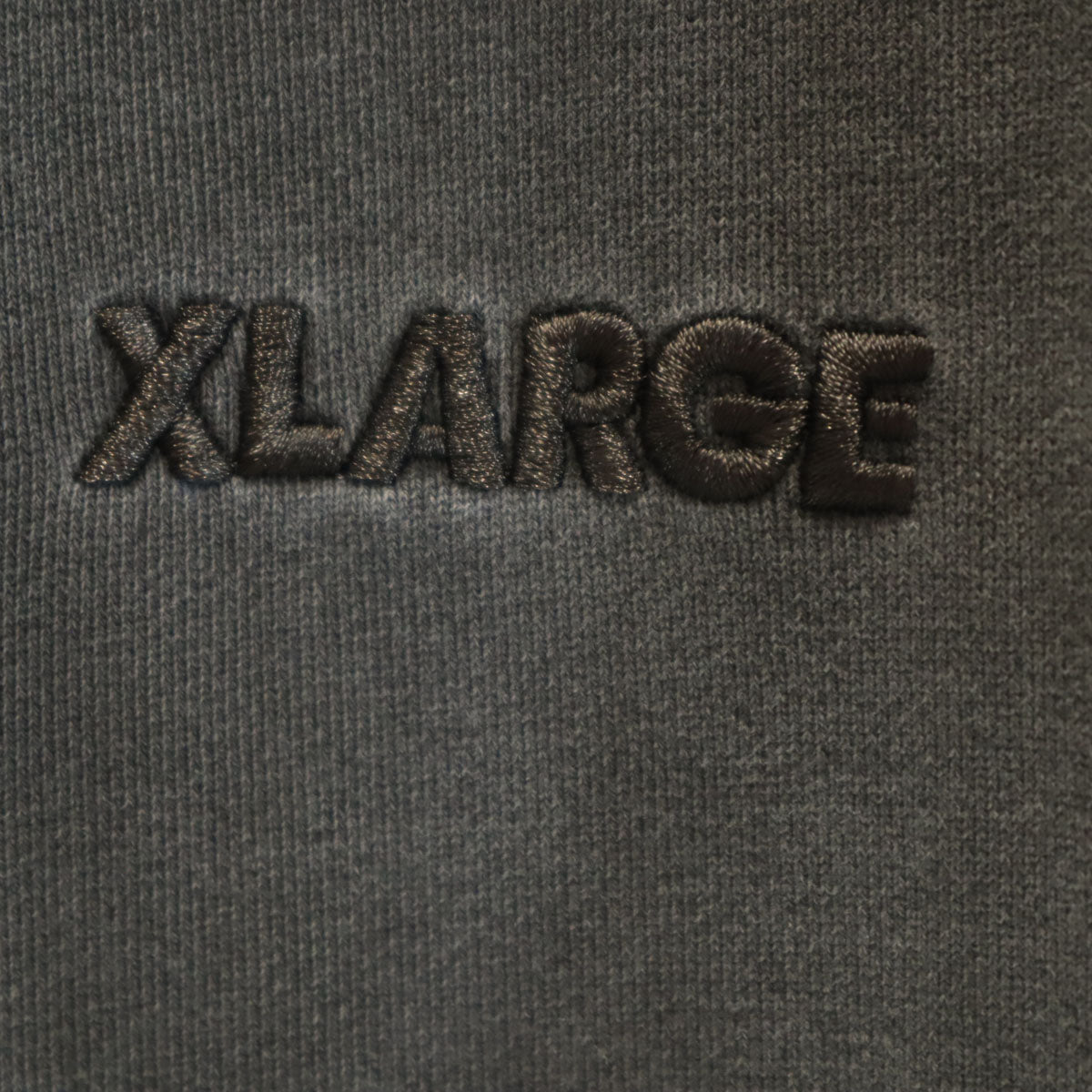 XLARGE エクストララージ 長袖 ピグメントダイ スウェット ジップパーカー M グレー メンズ