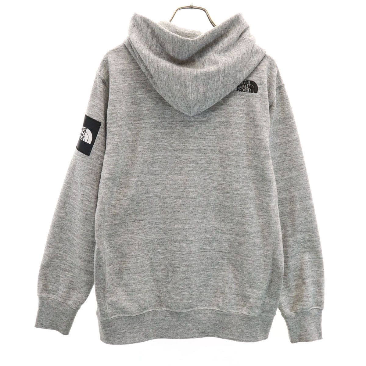 THE NORTH FACE ノースフェイス スクエアロゴ 長袖 スウェットパーカー S グレー アウトドア NT12141 メンズ