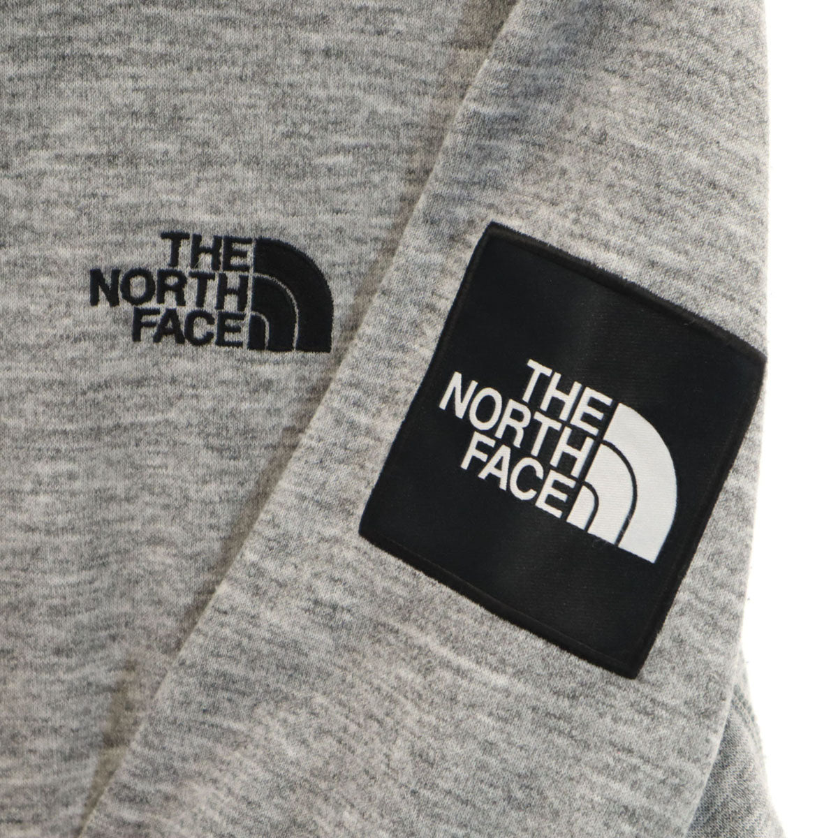 THE NORTH FACE ノースフェイス スクエアロゴ 長袖 スウェットパーカー S グレー アウトドア NT12141 メンズ