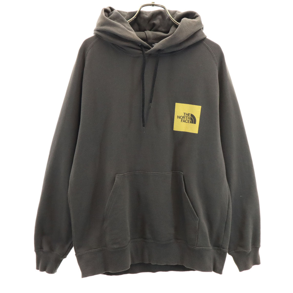 THE NORTH FACE ノースフェイス バックロゴ 長袖 レイジ スウェットパーカー S チャコールグレー アウトドア NT61965 メンズ