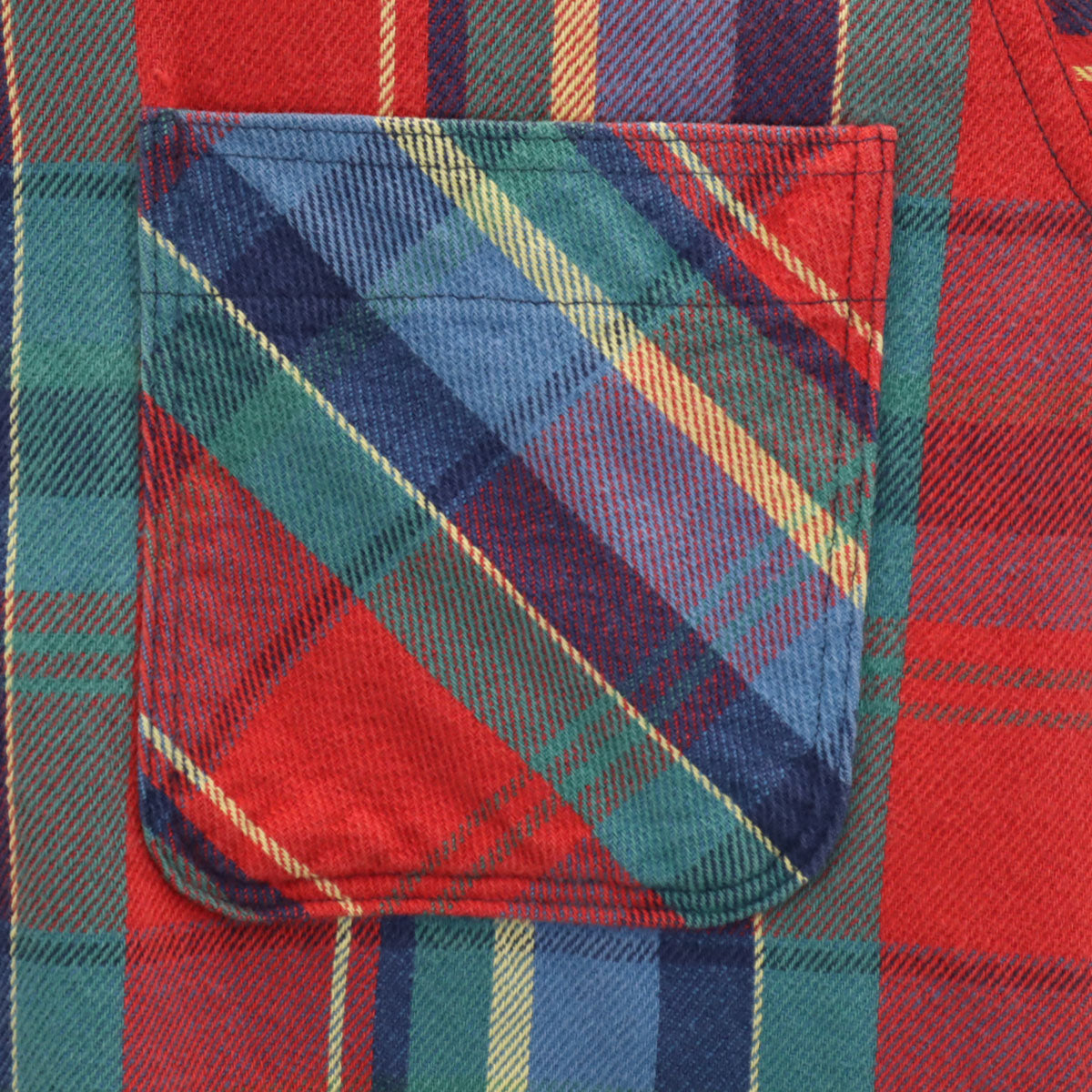 STJOHN’sBAY セントジョンズベイ 90s オールド チェック柄 長袖 ヘビー ネルシャツ レッド メンズ