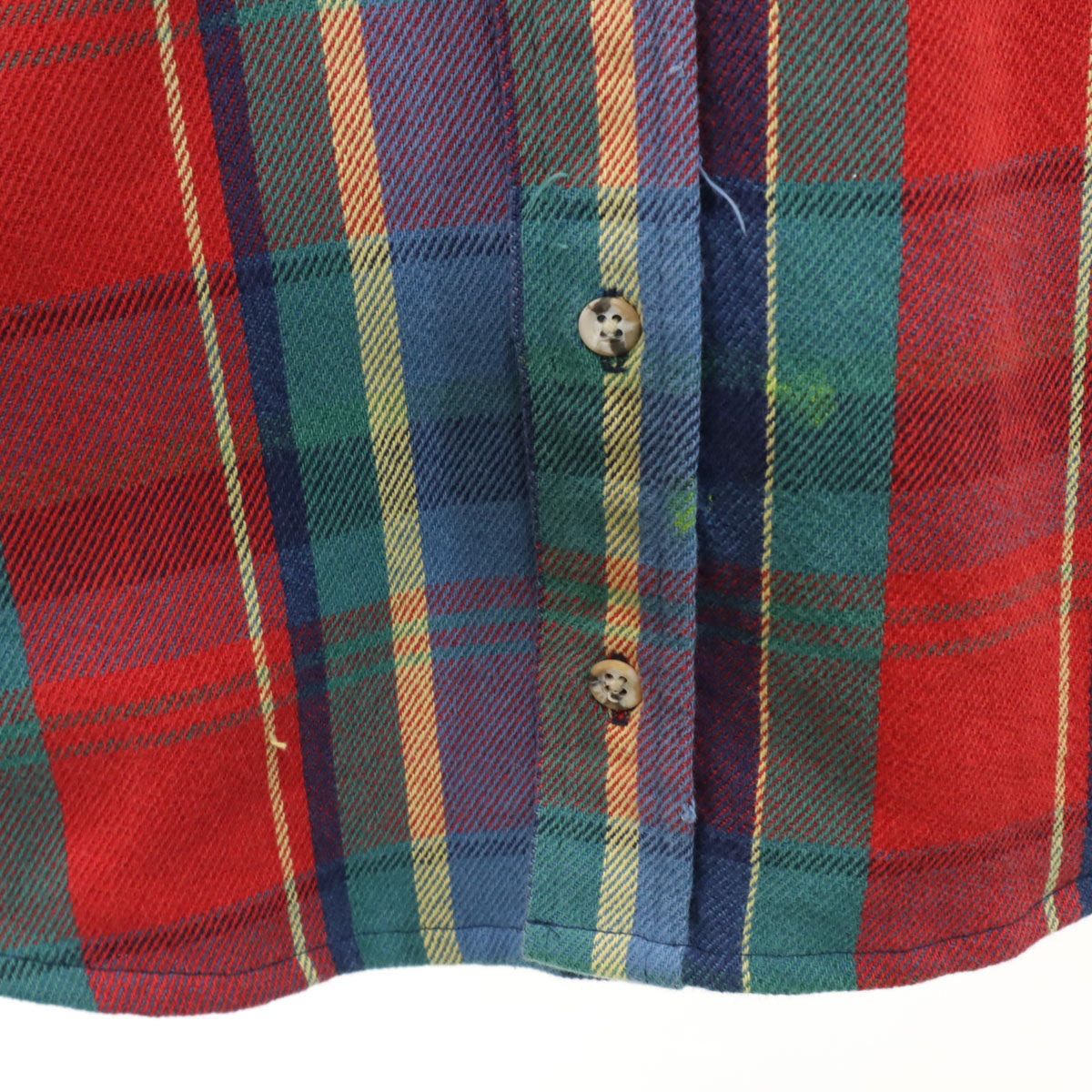STJOHN’sBAY セントジョンズベイ 90s オールド チェック柄 長袖 ヘビー ネルシャツ レッド メンズ