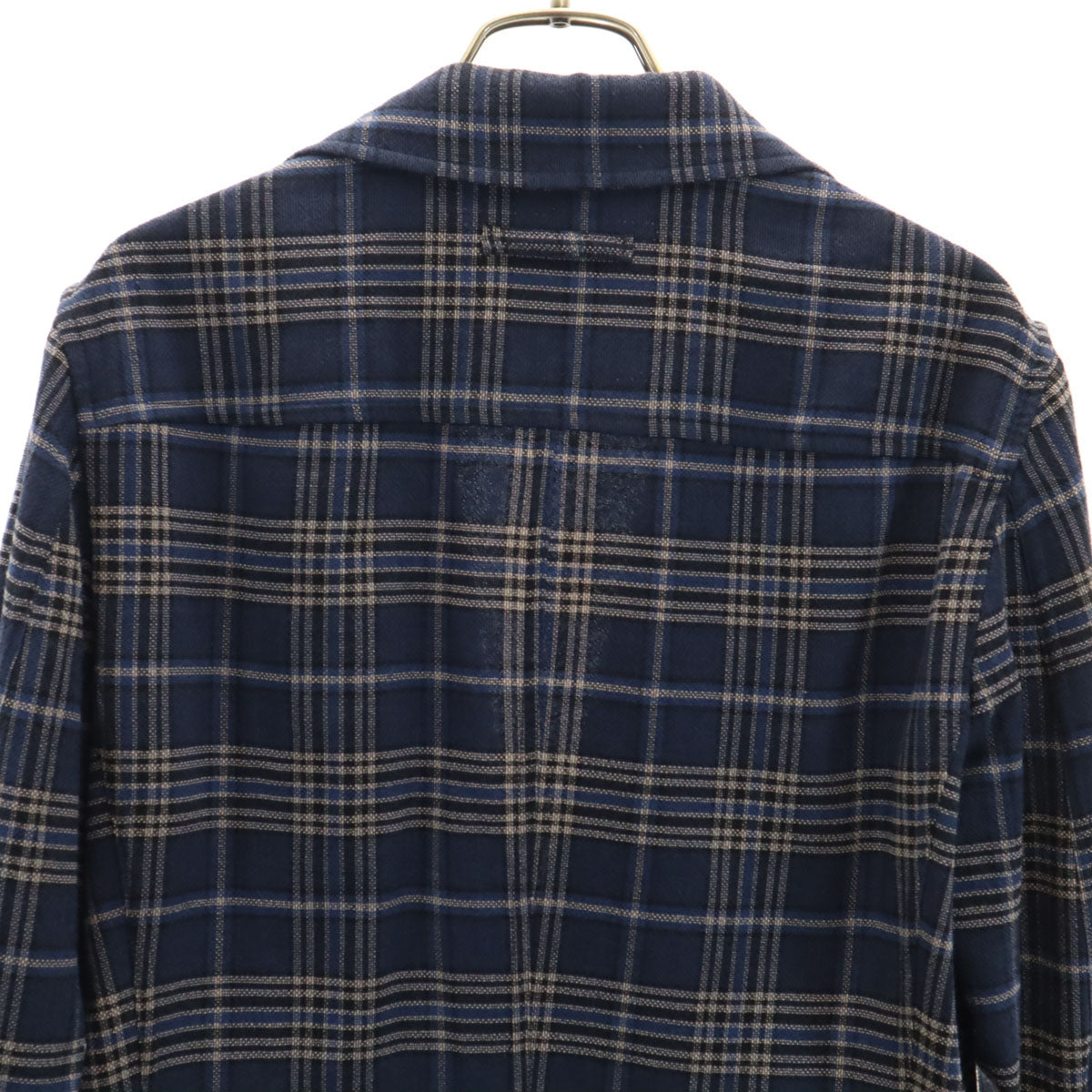 T-JACKET ティージャケット チェック柄 長袖 テーラードジャケット S ネイビー アンコン メンズ
