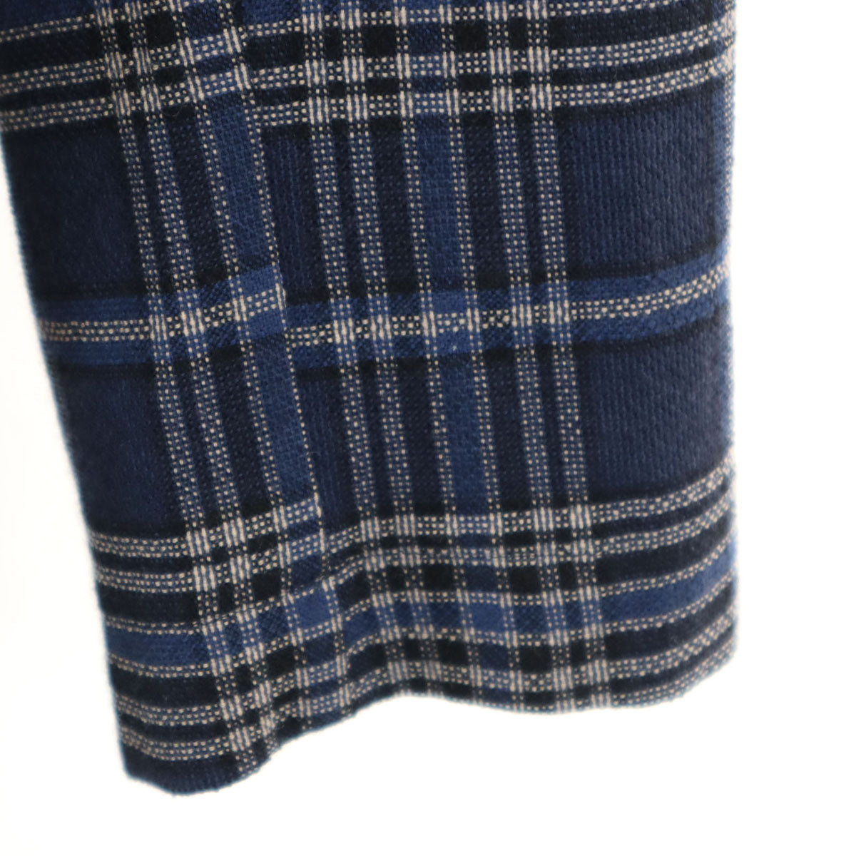 T-JACKET ティージャケット チェック柄 長袖 テーラードジャケット S ネイビー アンコン メンズ
