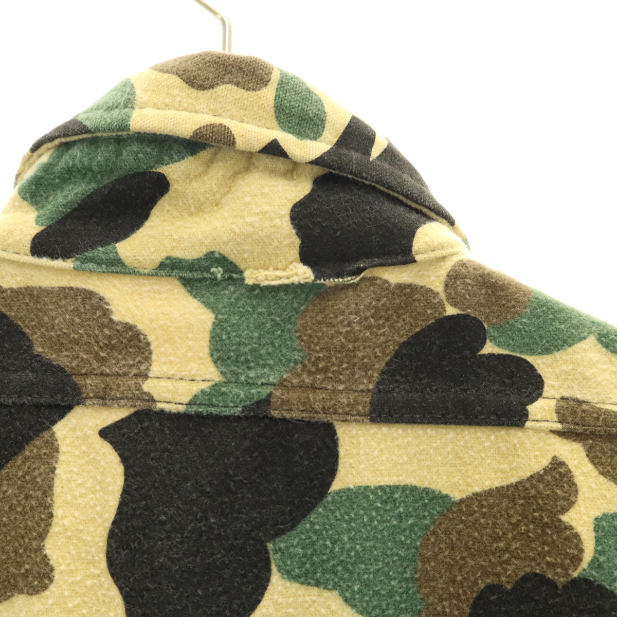 FROSTPROOF フロストプルーフ 80s USA製 ヴィンテージ カモフラ柄 シャモアクロス ベスト L イエローベージュ 迷彩 フランネル メンズ