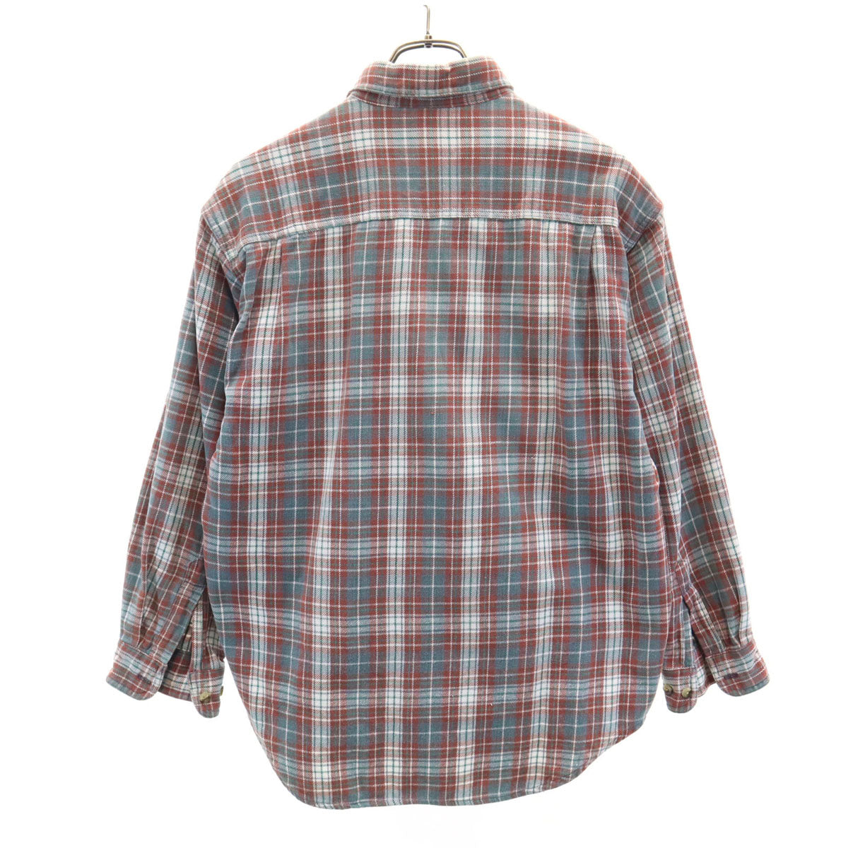 PEPSI ペプシ 90s オールド 長袖 ネルシャツ M レッド系 メンズ