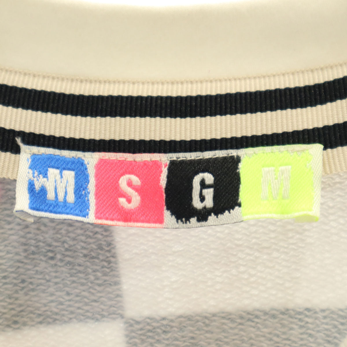 MSGM エムエスジーエム イタリア製 長袖 トレーナー XS ホワイト系 スウェット レディース