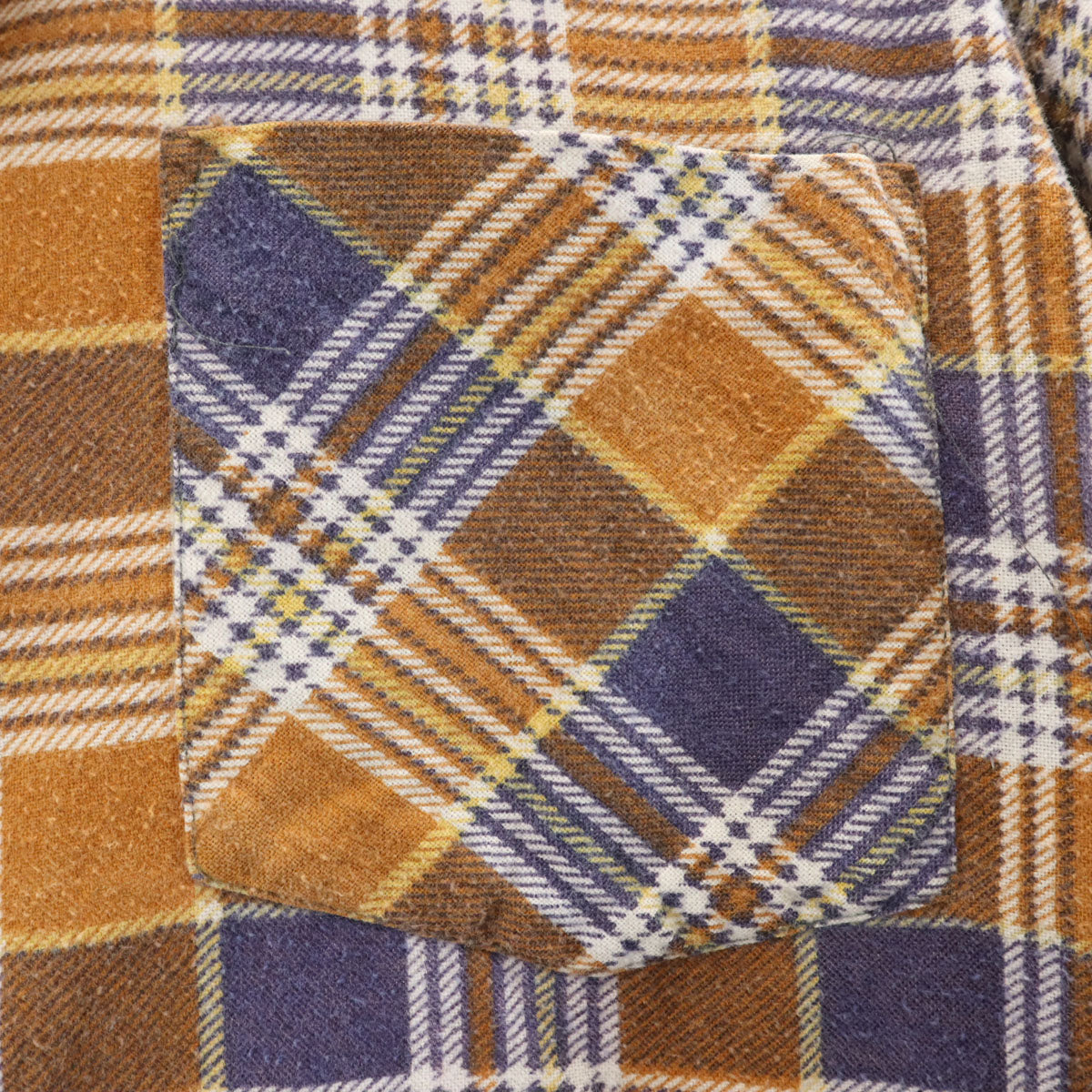 Chandler チャンドラー 90s オールド チェック 長袖 ネルシャツ M オレンジ系 メンズ