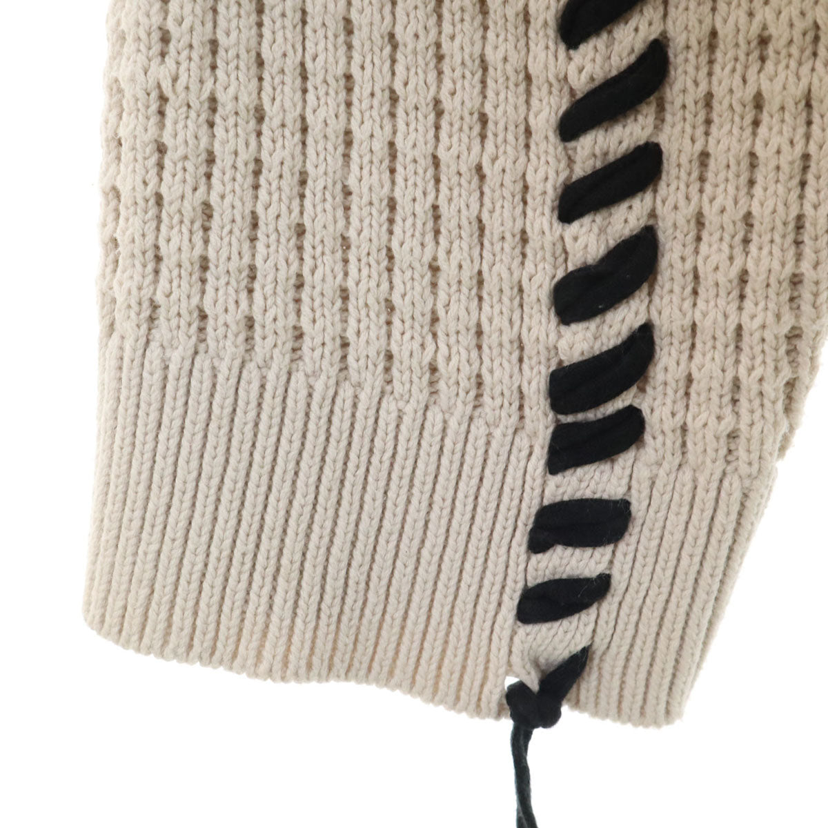 MAISON SPECIAL メゾンスペシャル 長袖 鬼ワッフルクレイジーステッチ ニットカーディガン 1 ベージュ メンズ