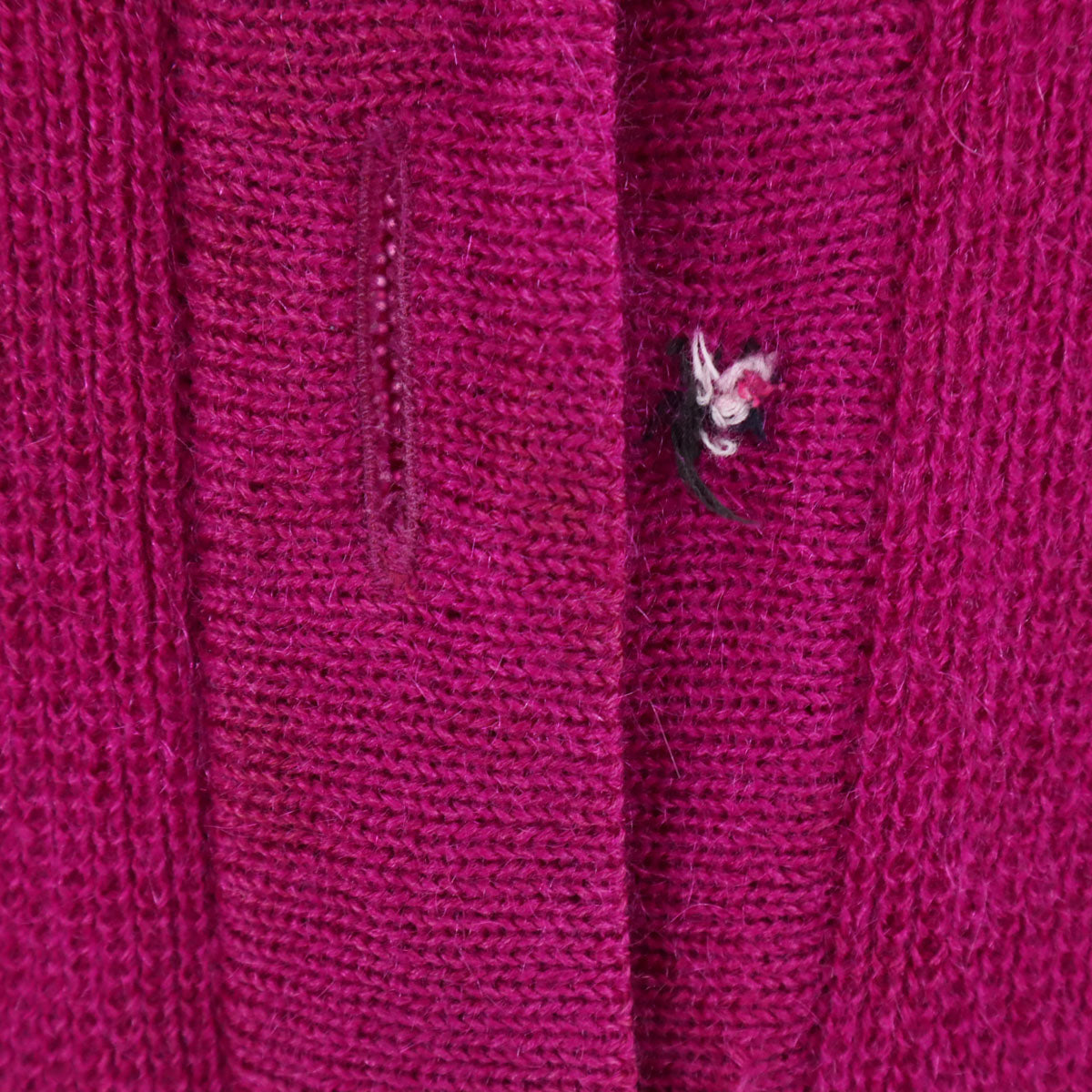 YVES SAINT LAURENT イヴサンローラン 90s オールド 長袖 ニットカーディガン M パープル系 レディース