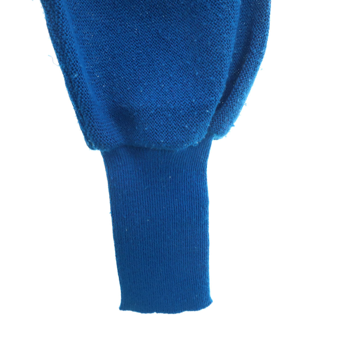 Lord Scot 80s ヴィンテージ ストライプ柄 長袖 Vネック ニットカーディガン L ブルー系 メンズ