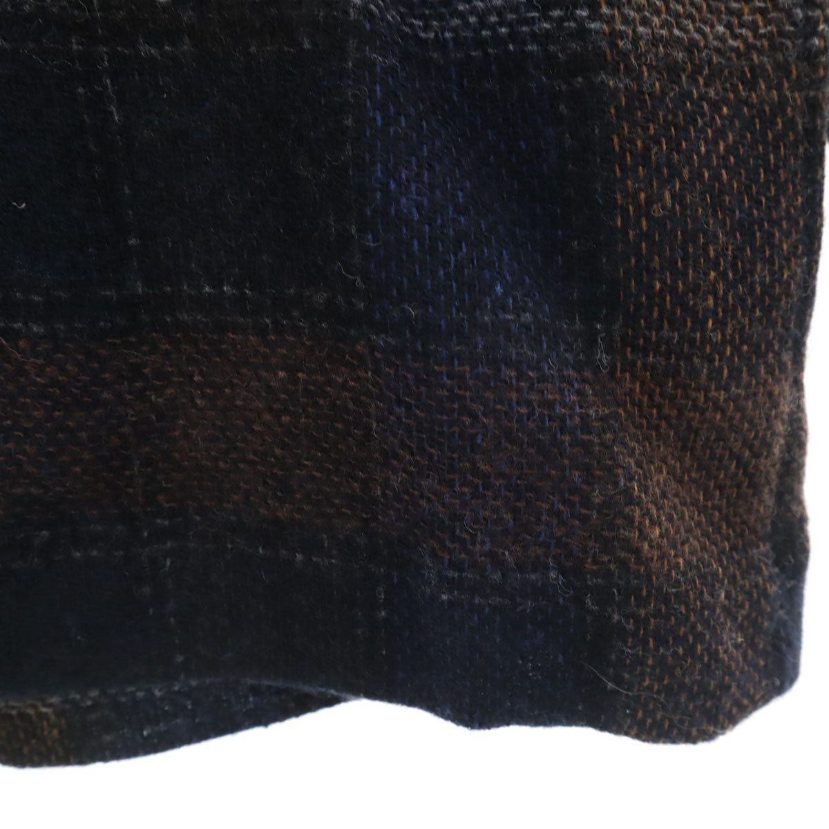 STEPHAN SCHNEIDER ステファンシュナイダー ベルギー製 チェック柄 長袖 ショールカラー ニットカーディガン 3 ネイビー メンズ