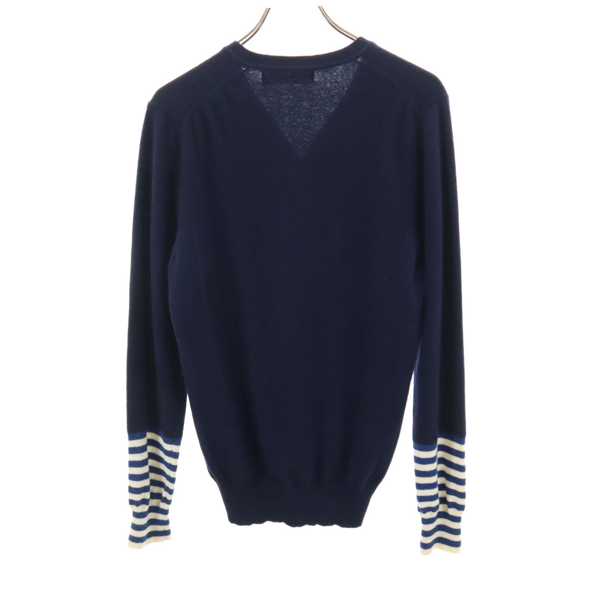 COMME des GARCONS SHIRT コムデギャルソンシャツ イタリア製 長袖 フルジップ ニットカーディガン M ネイビー レディース