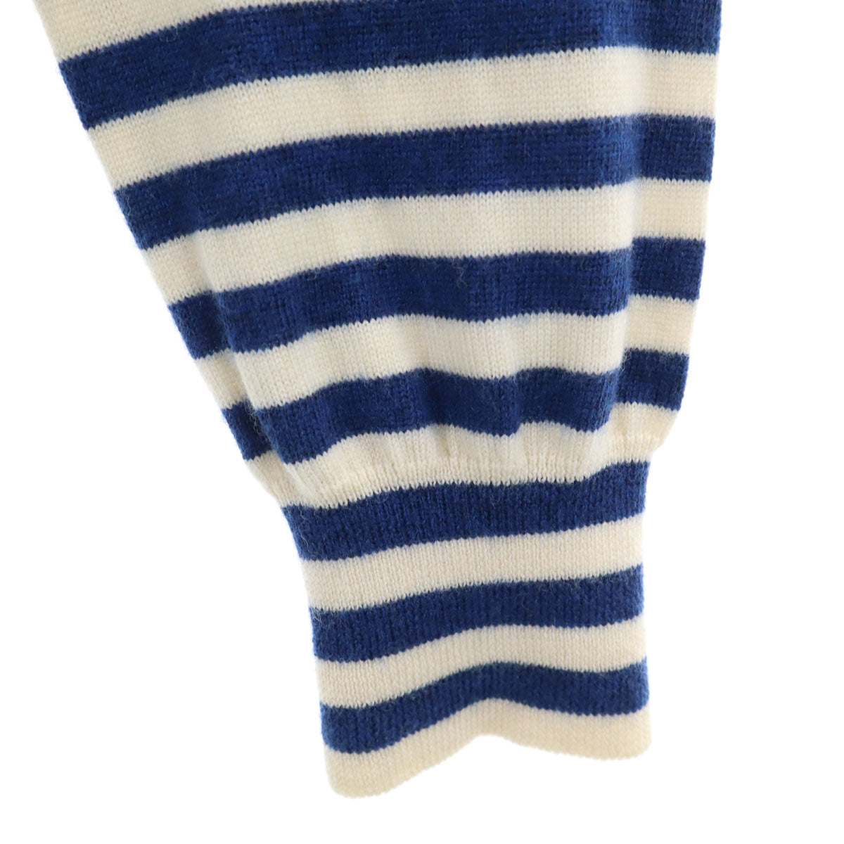 COMME des GARCONS SHIRT コムデギャルソンシャツ イタリア製 長袖 フルジップ ニットカーディガン M ネイビー レディース