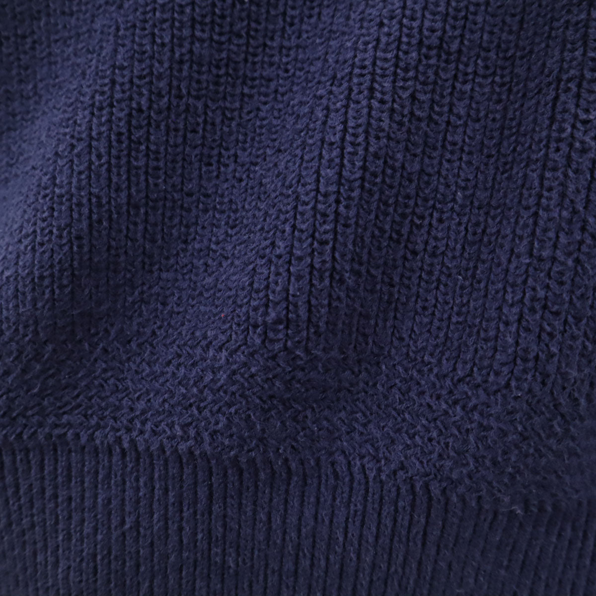 LANDS' END ランズエンド 90s USA製 オールド 長袖 ヘンリーネック ニット XL ネイビー セーター メンズ