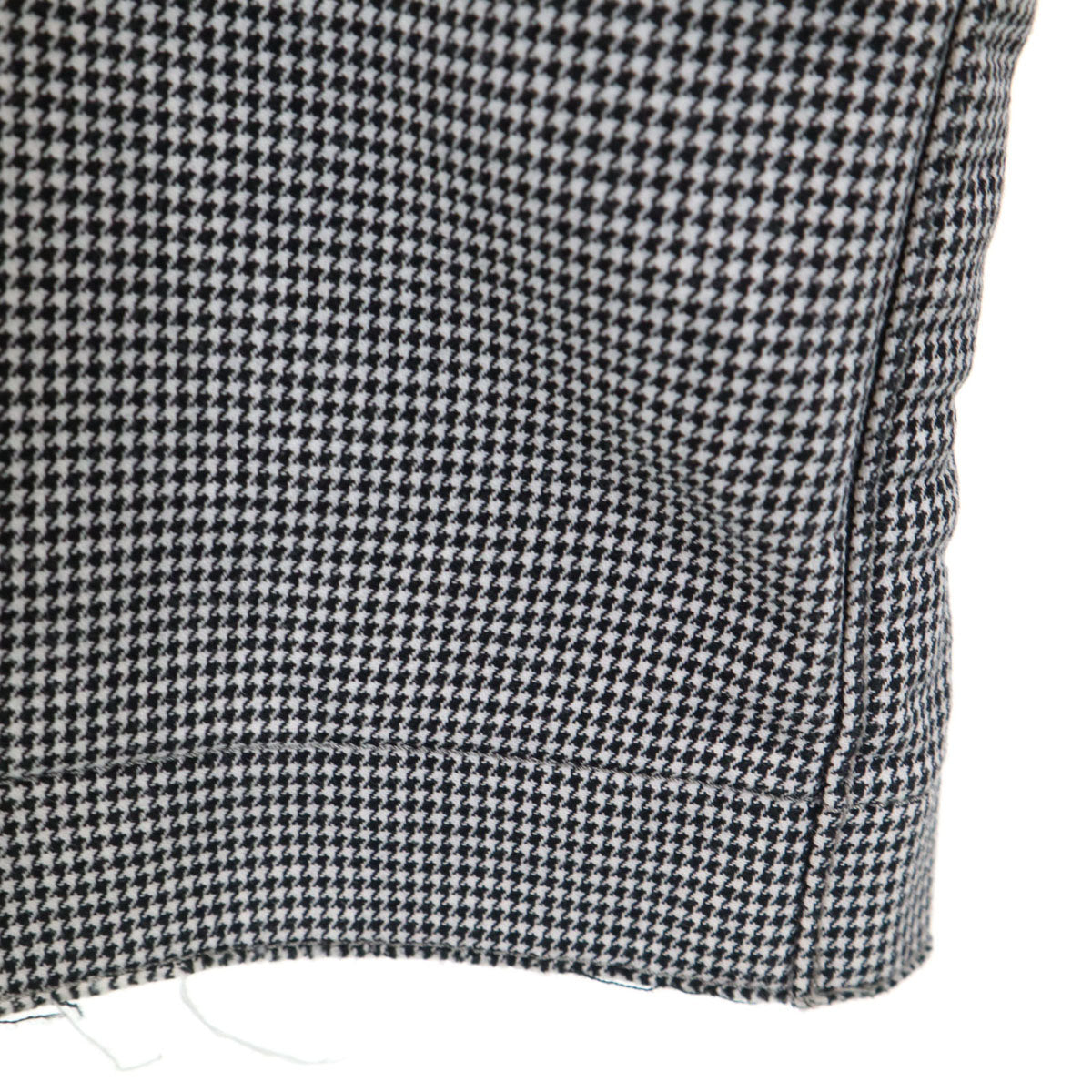 Sacai サカイ 日本製 ハウンドトゥース柄 長袖 ボンディング加工 トレーナー 1 ホワイト 千鳥格子 メンズ