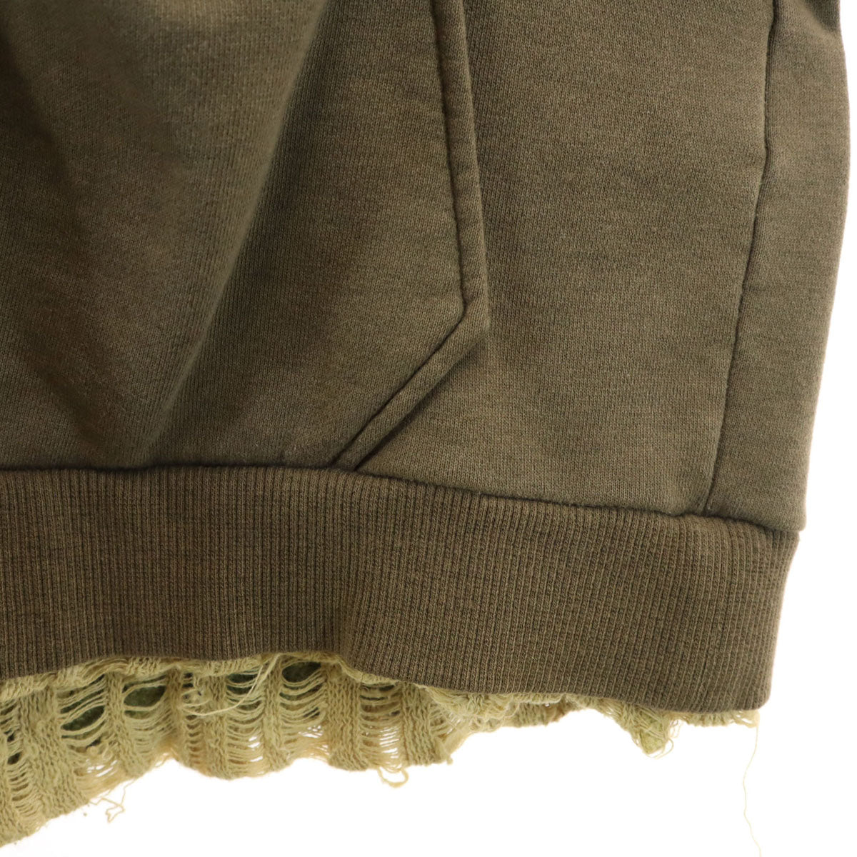 ランプ 長袖 ジップパーカー L カーキ系 メンズ