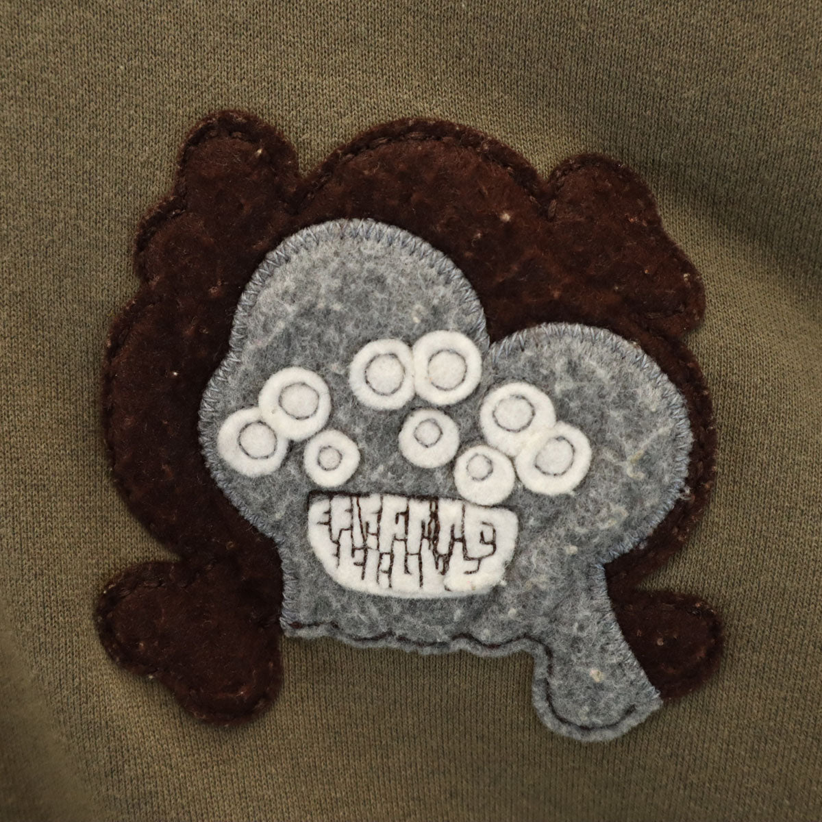 ランプ 長袖 ジップパーカー L カーキ系 メンズ