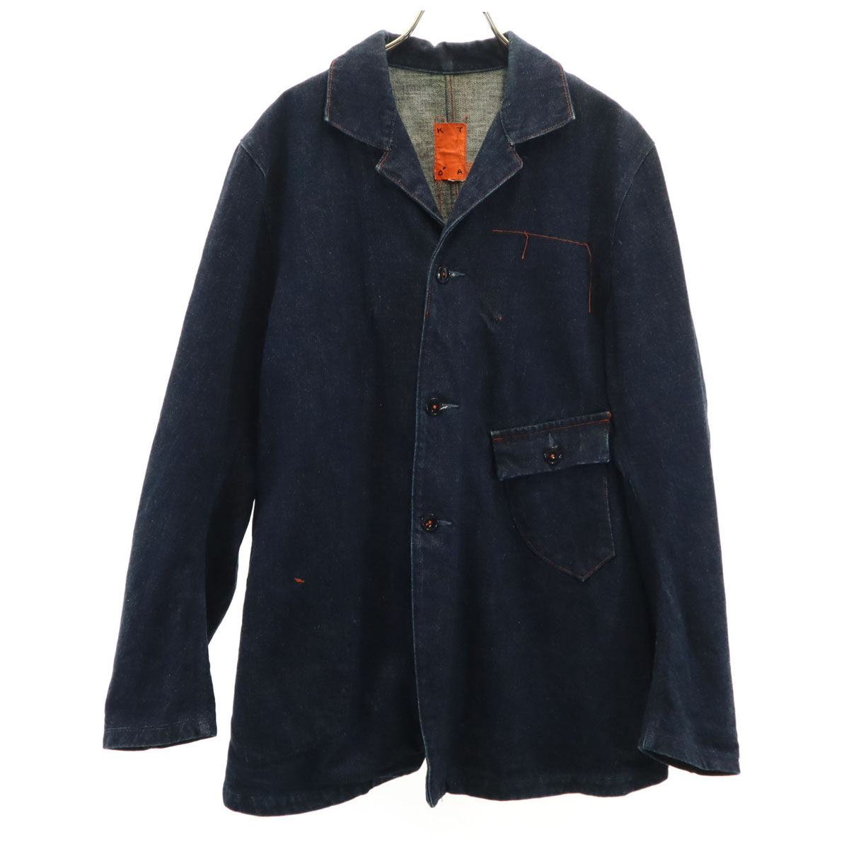 KATO' カトーイリョウ デニム カバーオール L ネイビー メンズ
