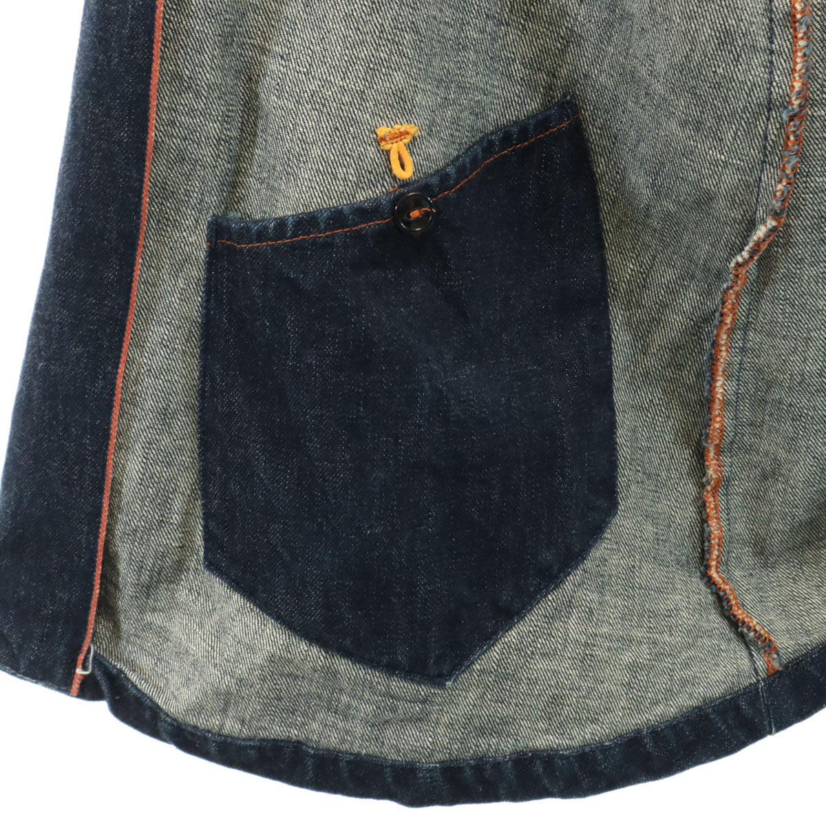 KATO' カトーイリョウ デニム カバーオール L ネイビー メンズ