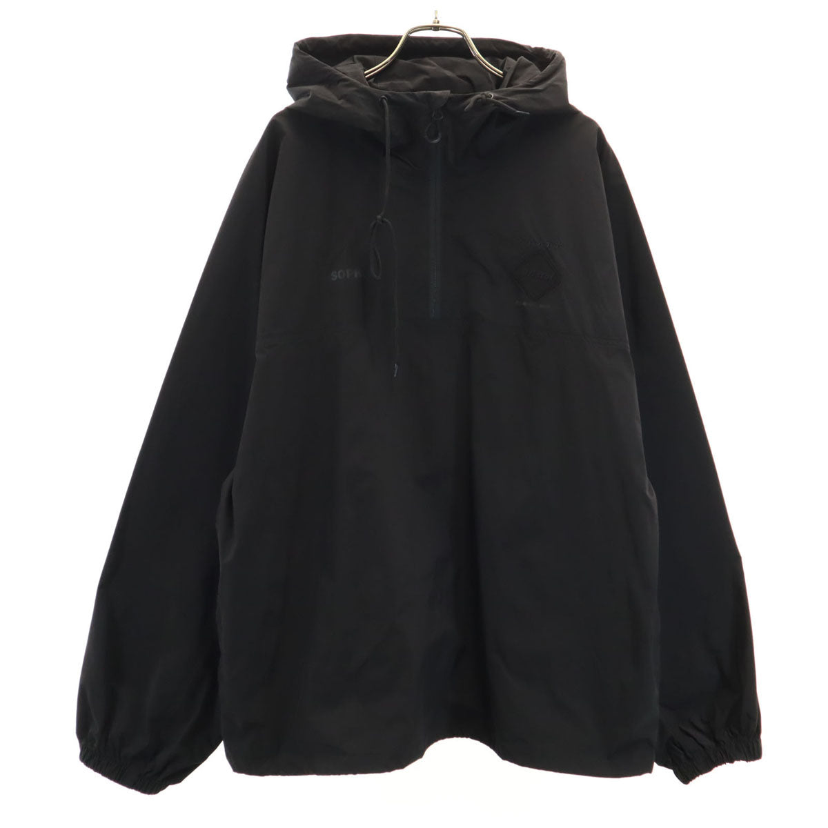 F.C.Real Bristol エフシーレアルブリストル YOHJI YAMAMOTO ヨウジヤマモト コラボ 長袖 アノラックパーカー L 黒 プルオーバー メンズ