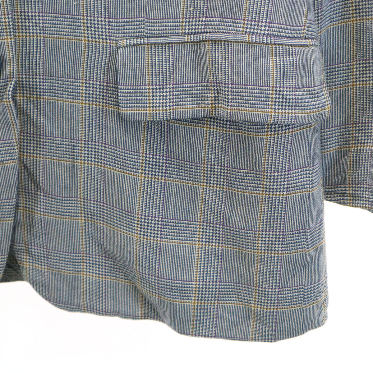 Christian Dior SPORTS クリスチャンディオール スポーツ 90s リネンブレンド オールド チェック柄 テーラードジャケット M ネイビー系 レディース