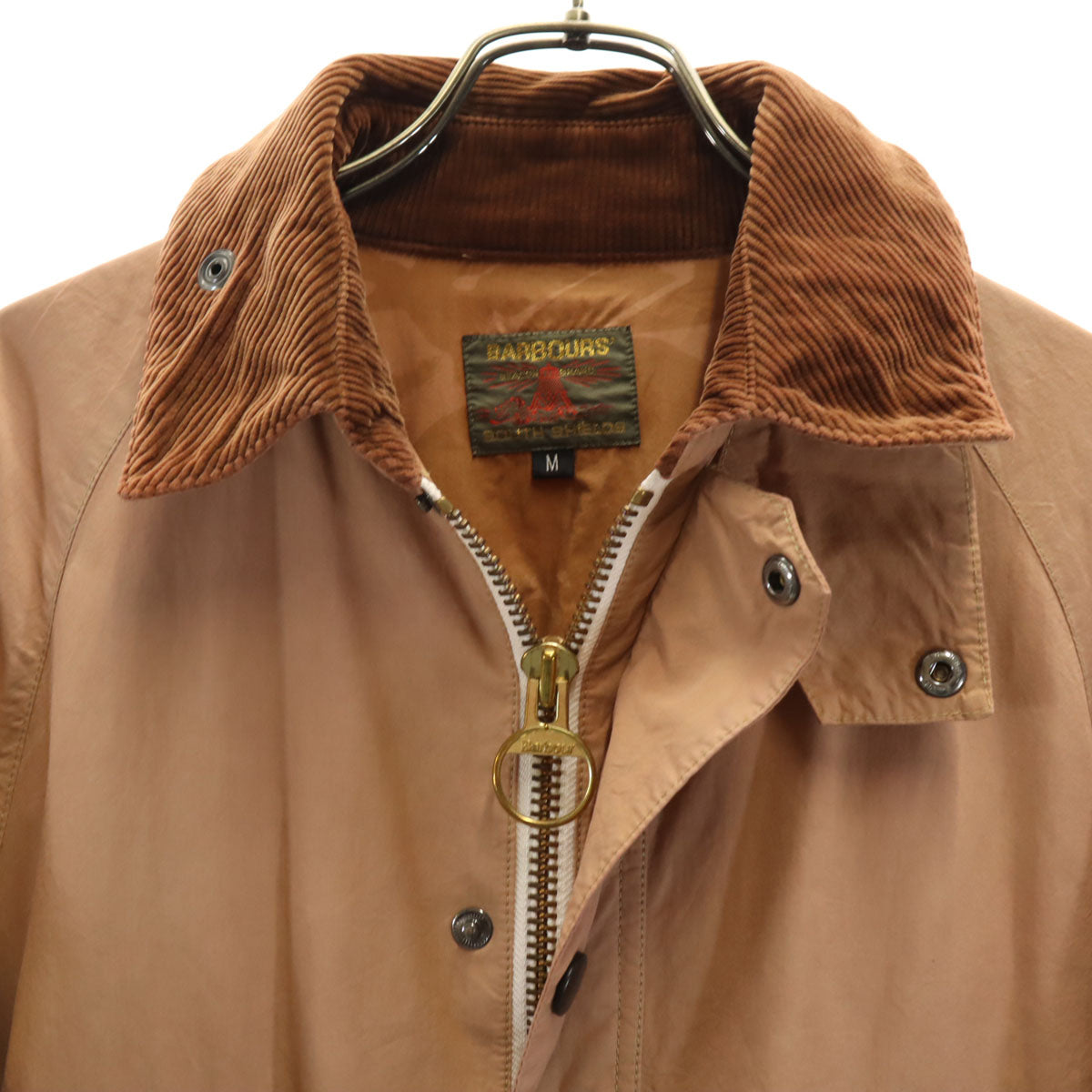 Barbour バブアー ジャケット M ピンクブラウン系 SOUTH SHIELDS コーデュロイ襟 メンズ
