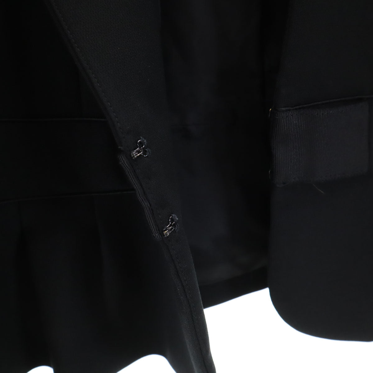 Chloe クロエ 日本製 ノーカラージャケット 11AR ブラック レディース