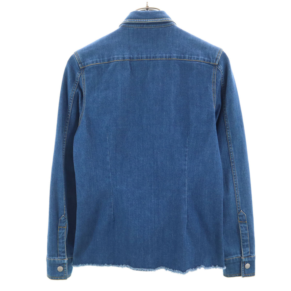 DENHAM デンハム ポルトガル製 長袖 デニムシャツ S ウォッシュブルー レディース