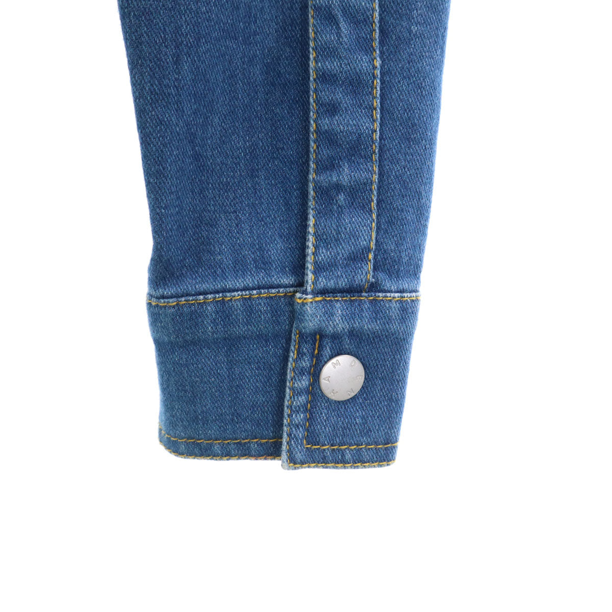 DENHAM デンハム ポルトガル製 長袖 デニムシャツ S ウォッシュブルー レディース